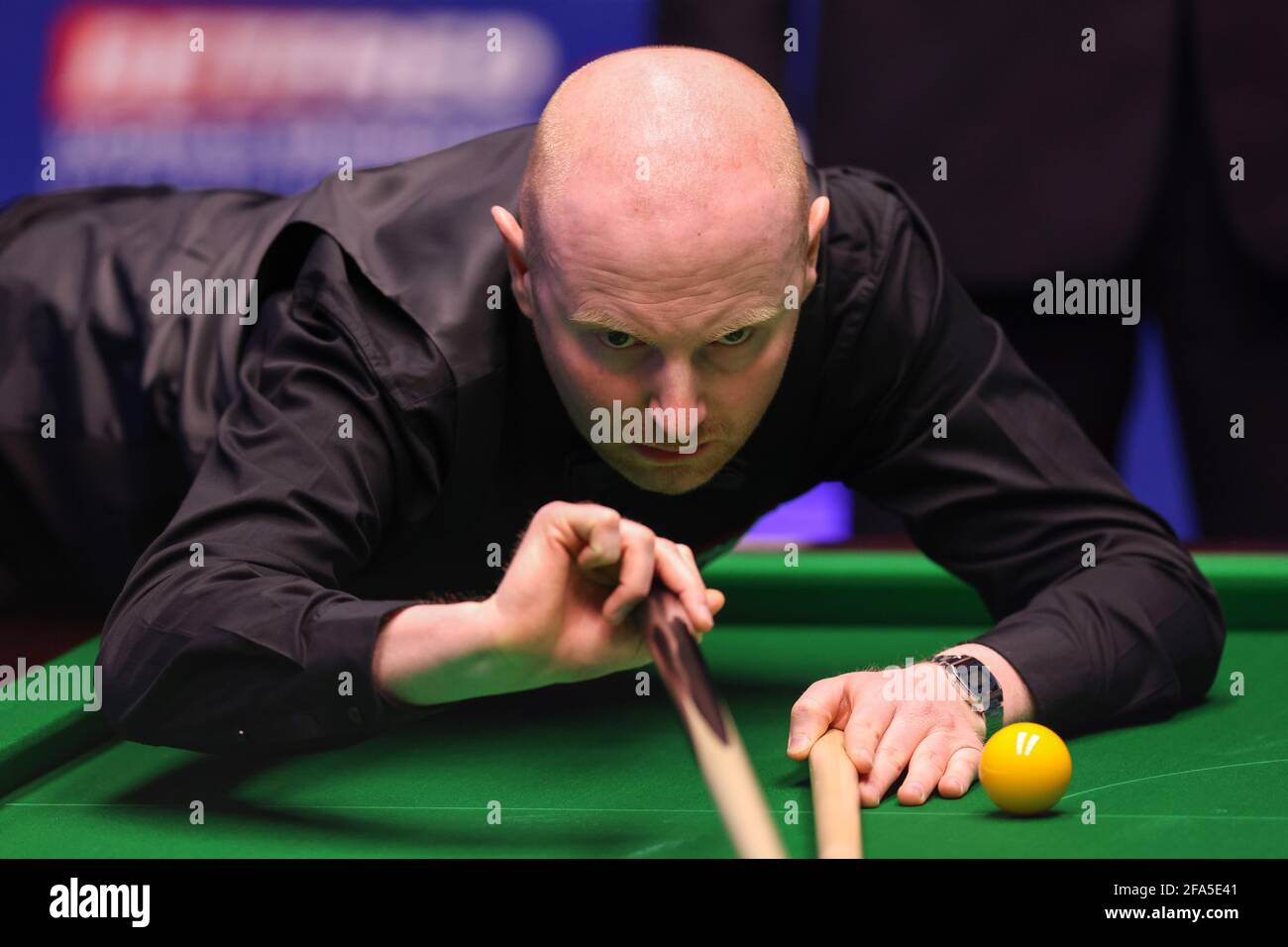 Anthony McGill during his match against Ronnie OSullivan on day seven of the Betfred World Snooker Championships 2021 at The Crucible, Sheffield