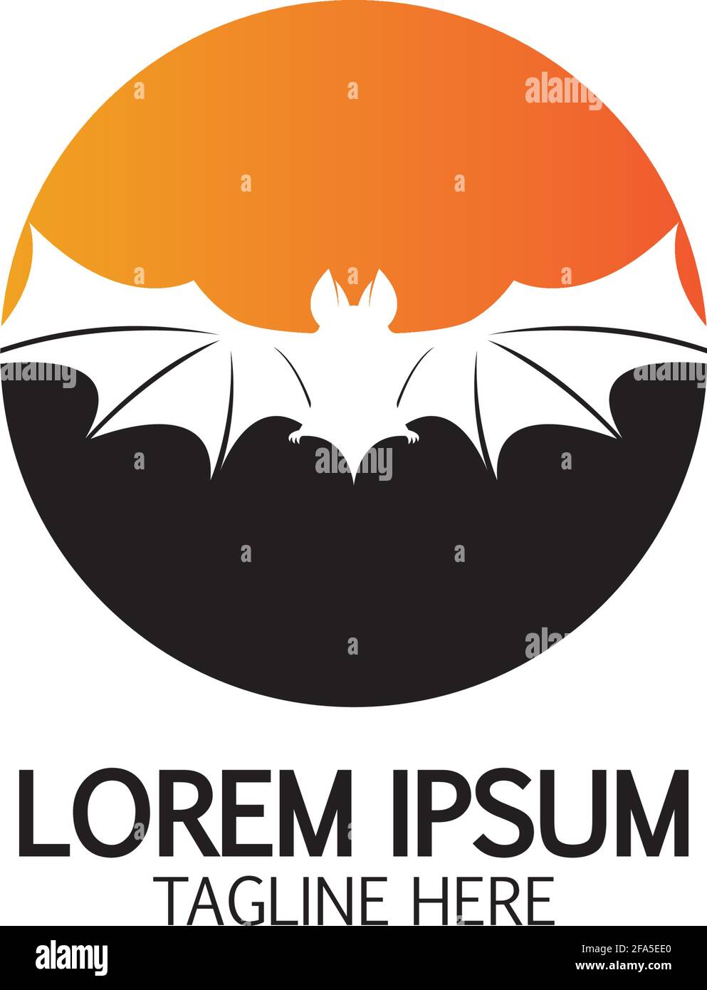 bat vector icon logo template illustration design Stock Vector