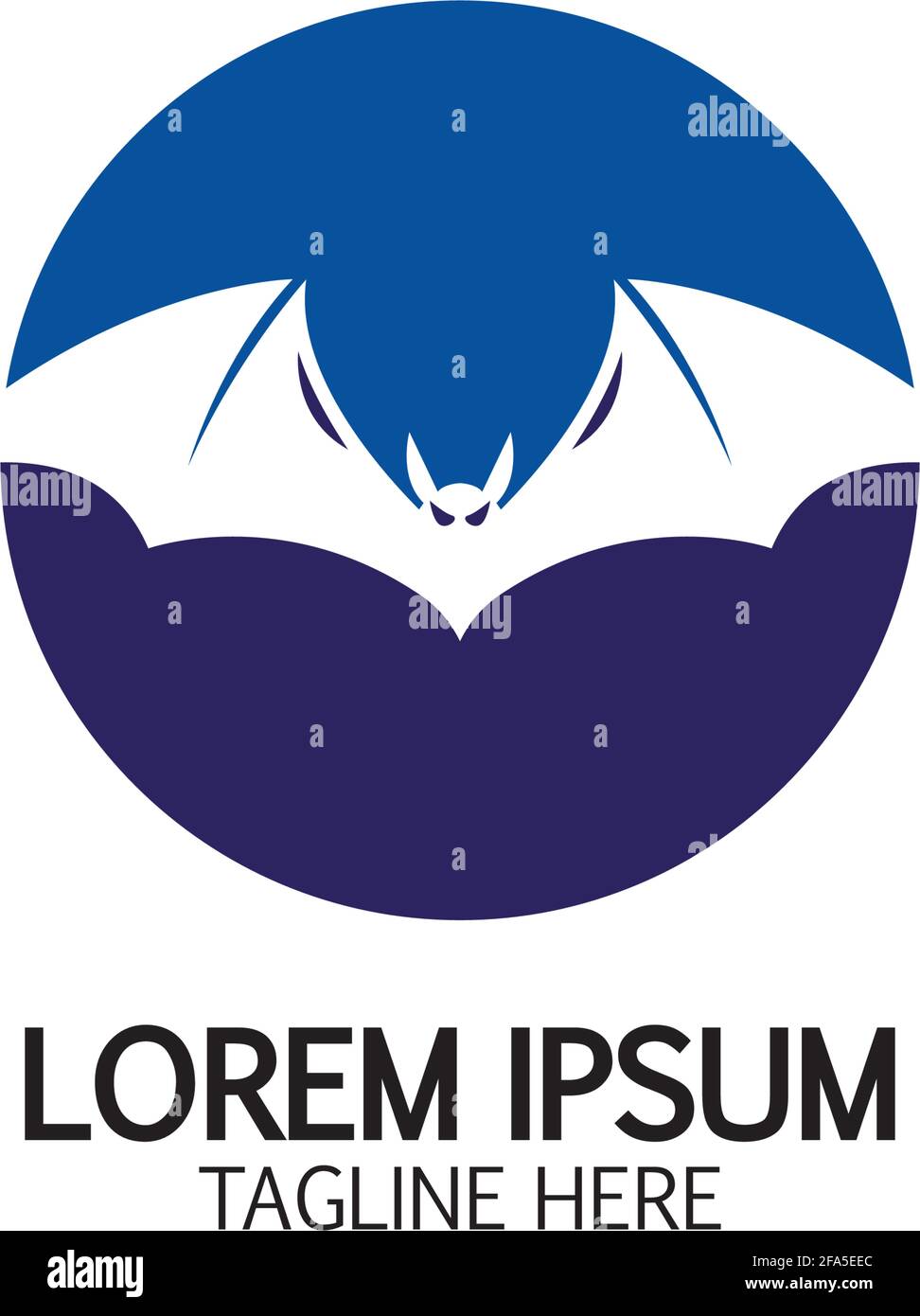 bat vector icon logo template illustration design Stock Vector