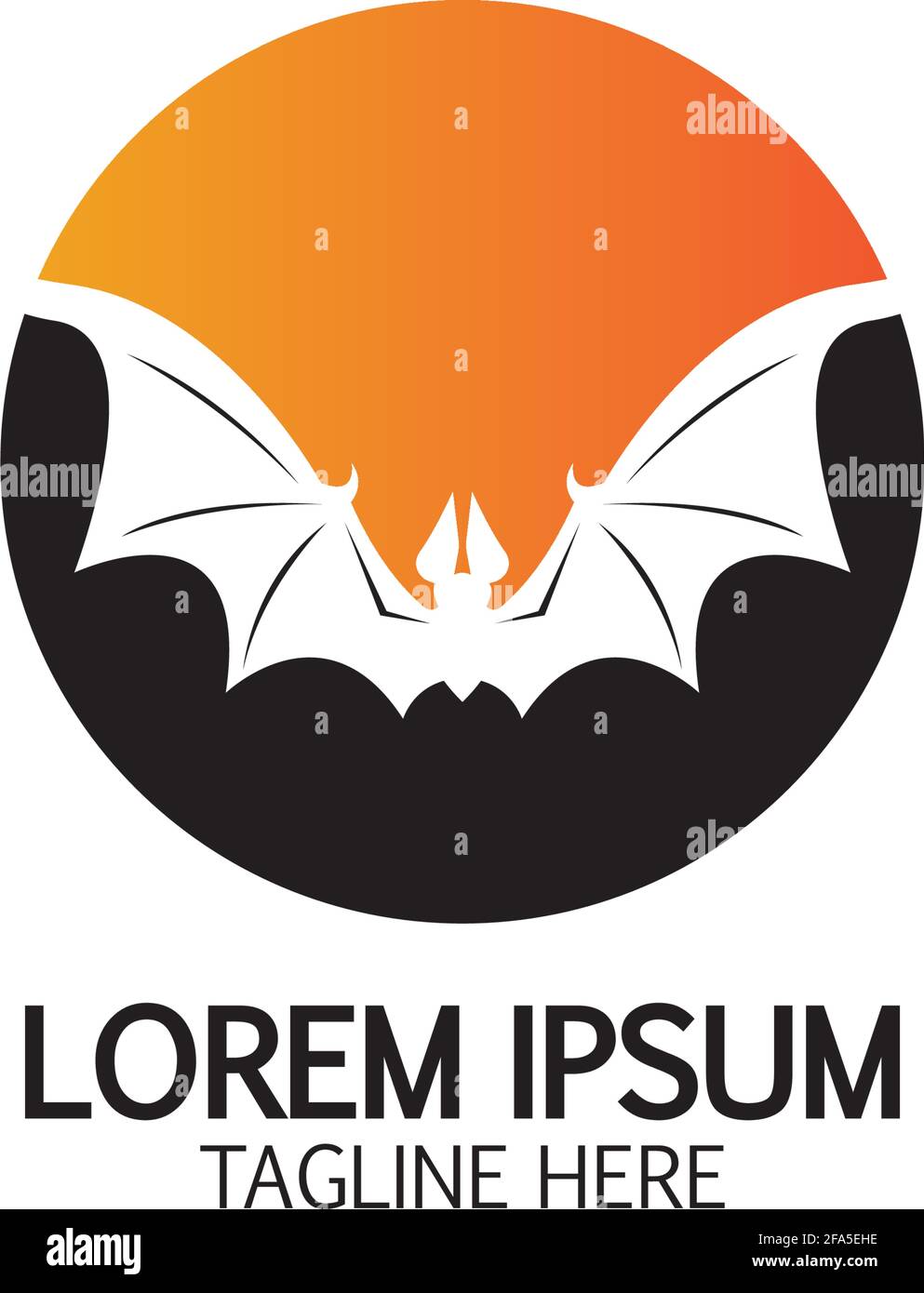 bat vector icon logo template illustration design Stock Vector