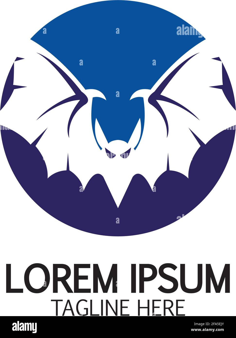 bat vector icon logo template illustration design Stock Vector