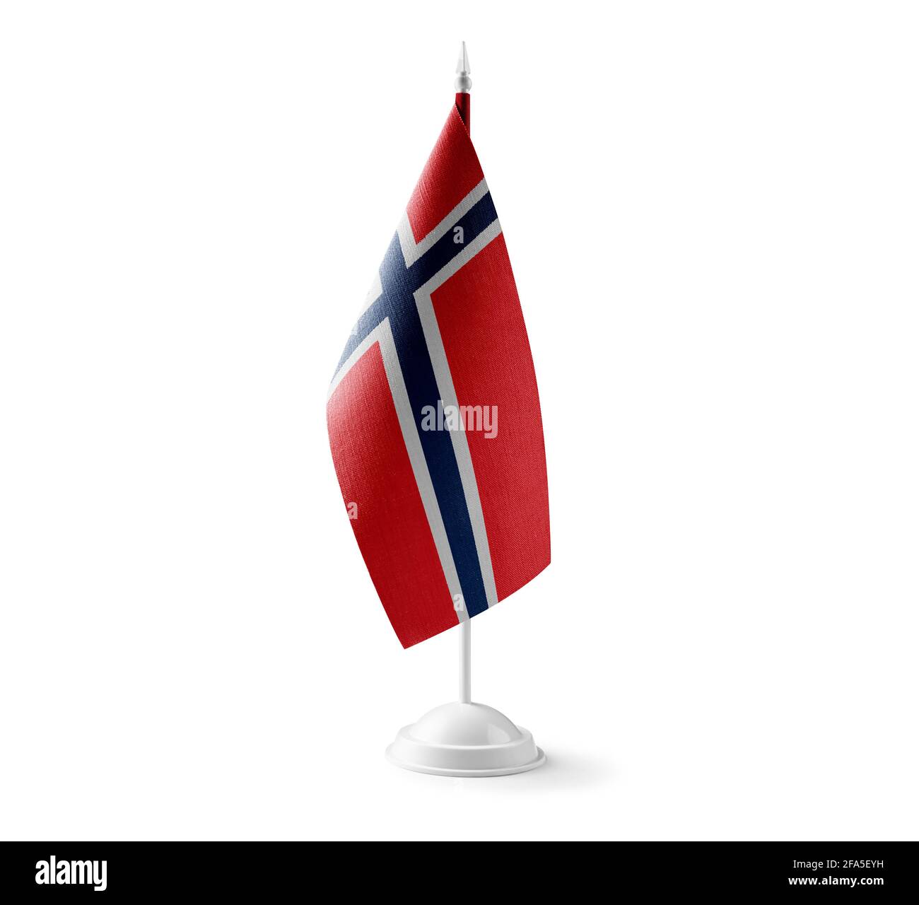 Small national flag of the Norway on a white background Stock Photo - Alamy