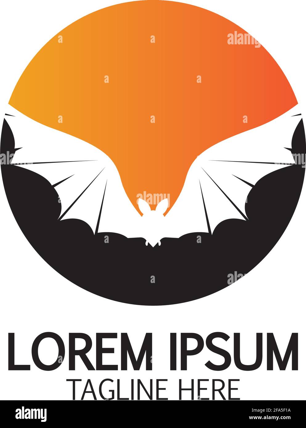bat vector icon logo template illustration design Stock Vector