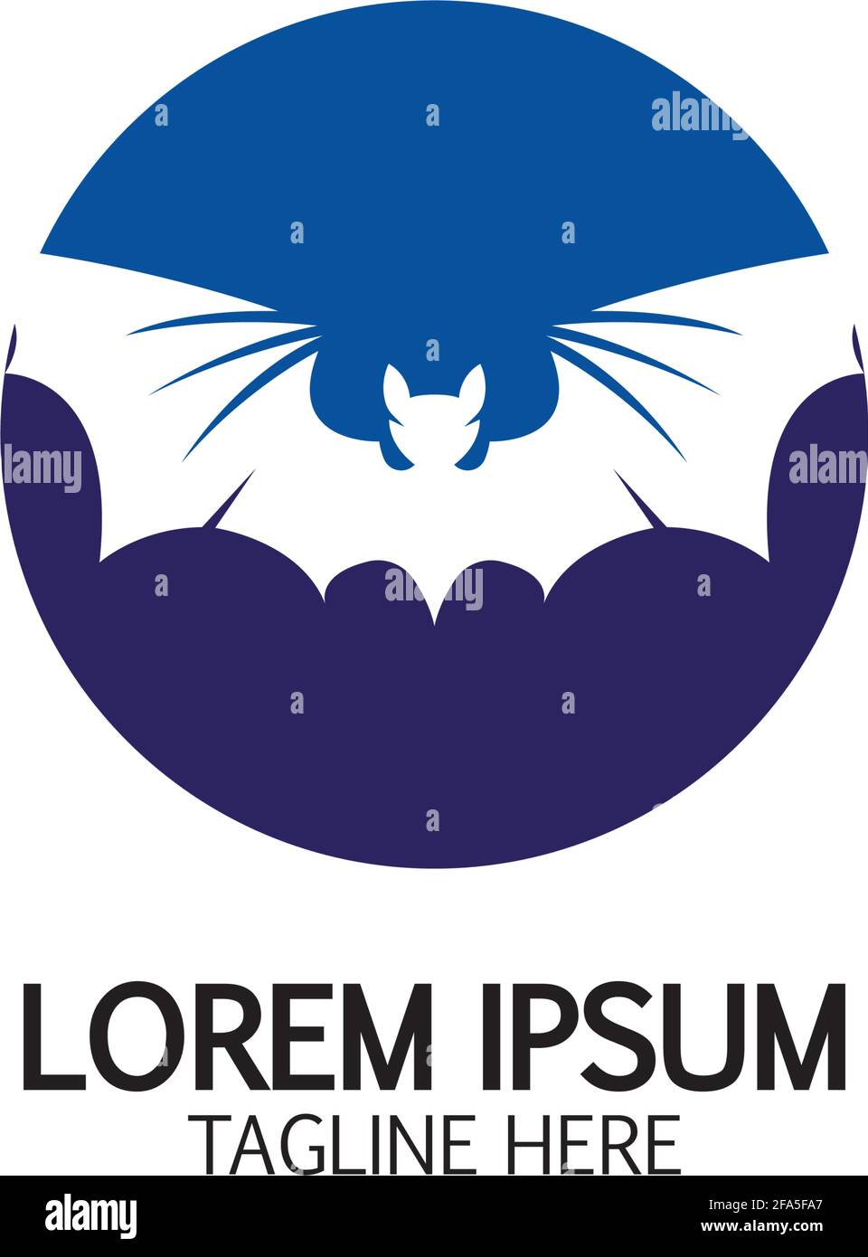 bat vector icon logo template illustration design Stock Vector