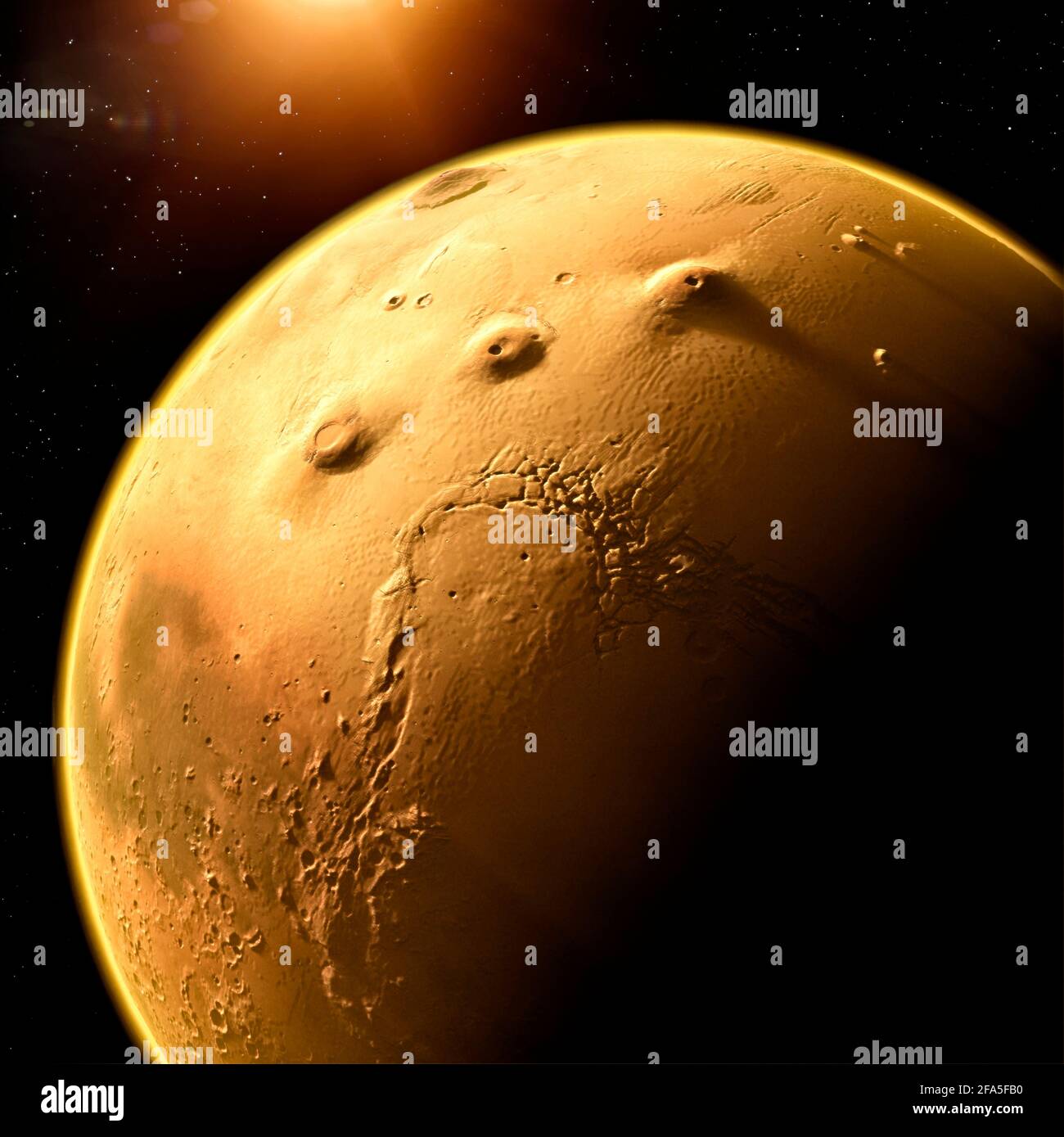 Satellite View Of Mars Satellite View Of Mars, Details And Particulars Of The Martian Surface.  Craters Valleys And Mountains Of The Red Planet Stock Photo - Alamy