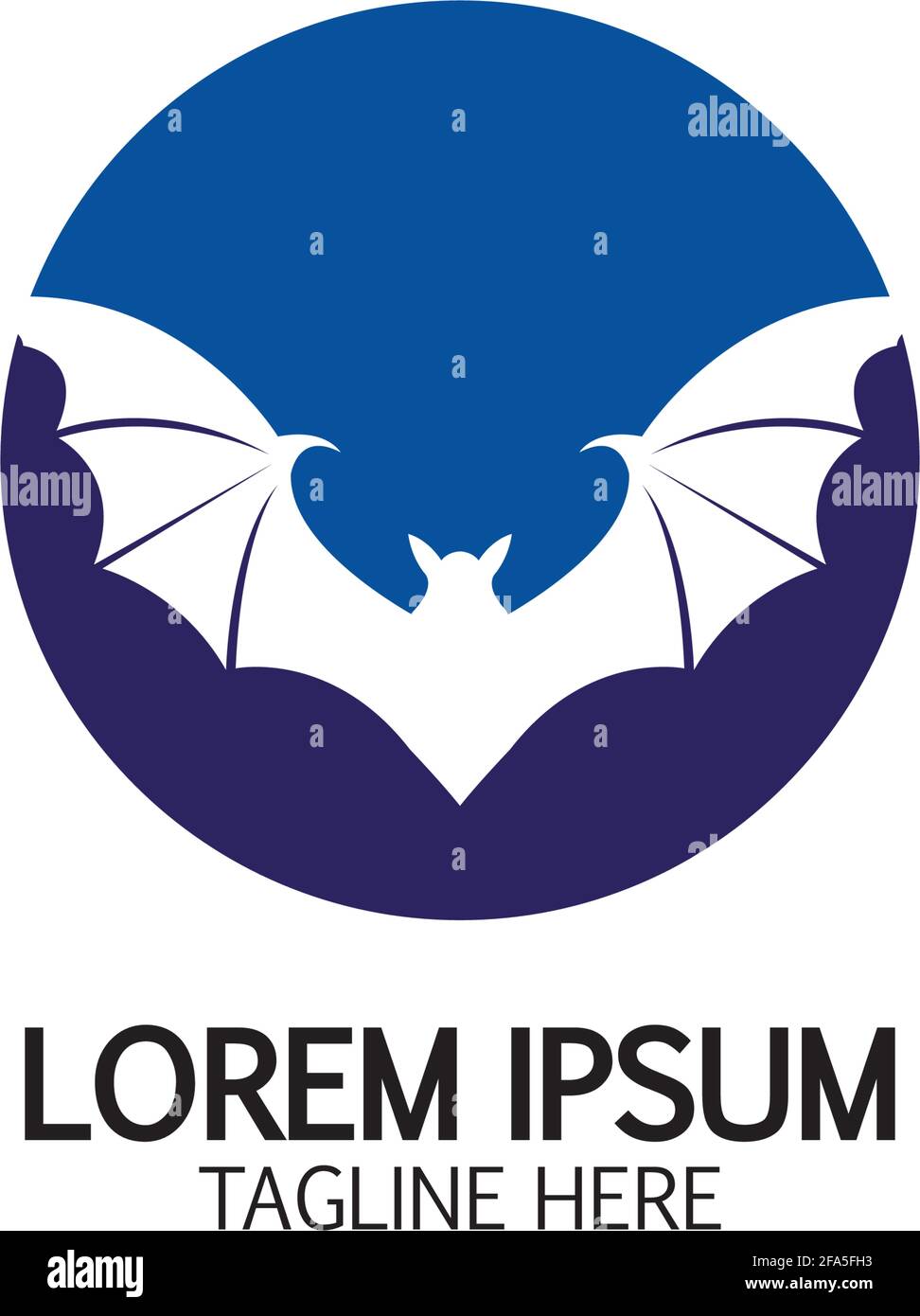 bat vector icon logo template illustration design Stock Vector