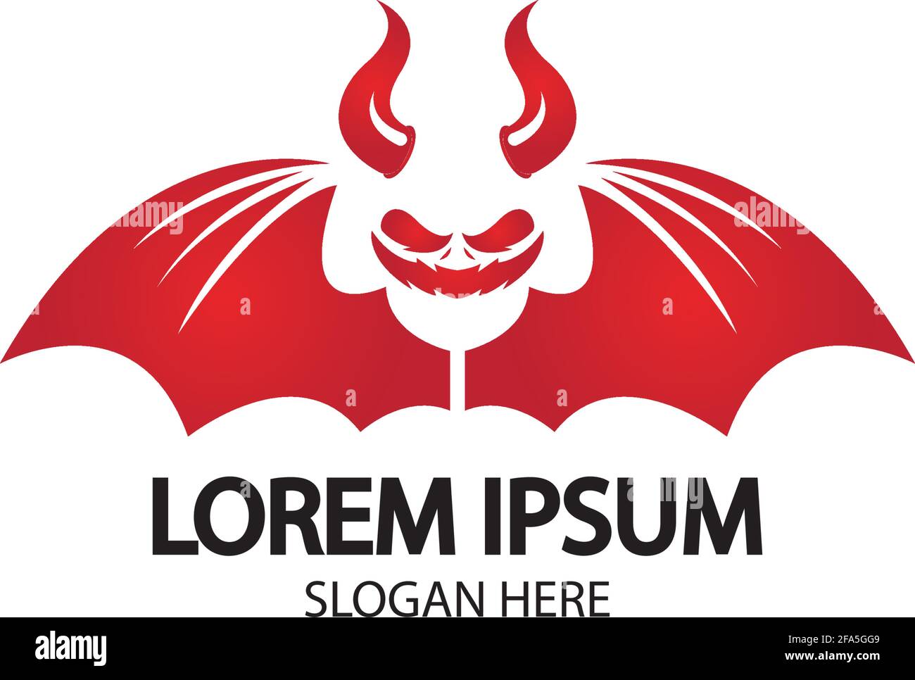 Devil logo vector icon template Stock Vector Image & Art - Alamy