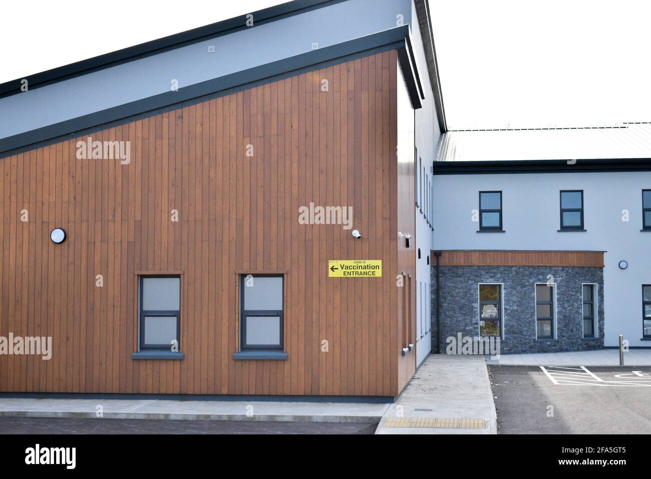 Bantry, West Cork, Ireland. 22nd Apr, 2021. Primary Care Centre in Bantry will be opened on April 28th, vaccination centre will be open on a rotating system and will start vaccines for ages between 65 and 69. Credit: Bantry Media/Alamy Live News Stock Photo