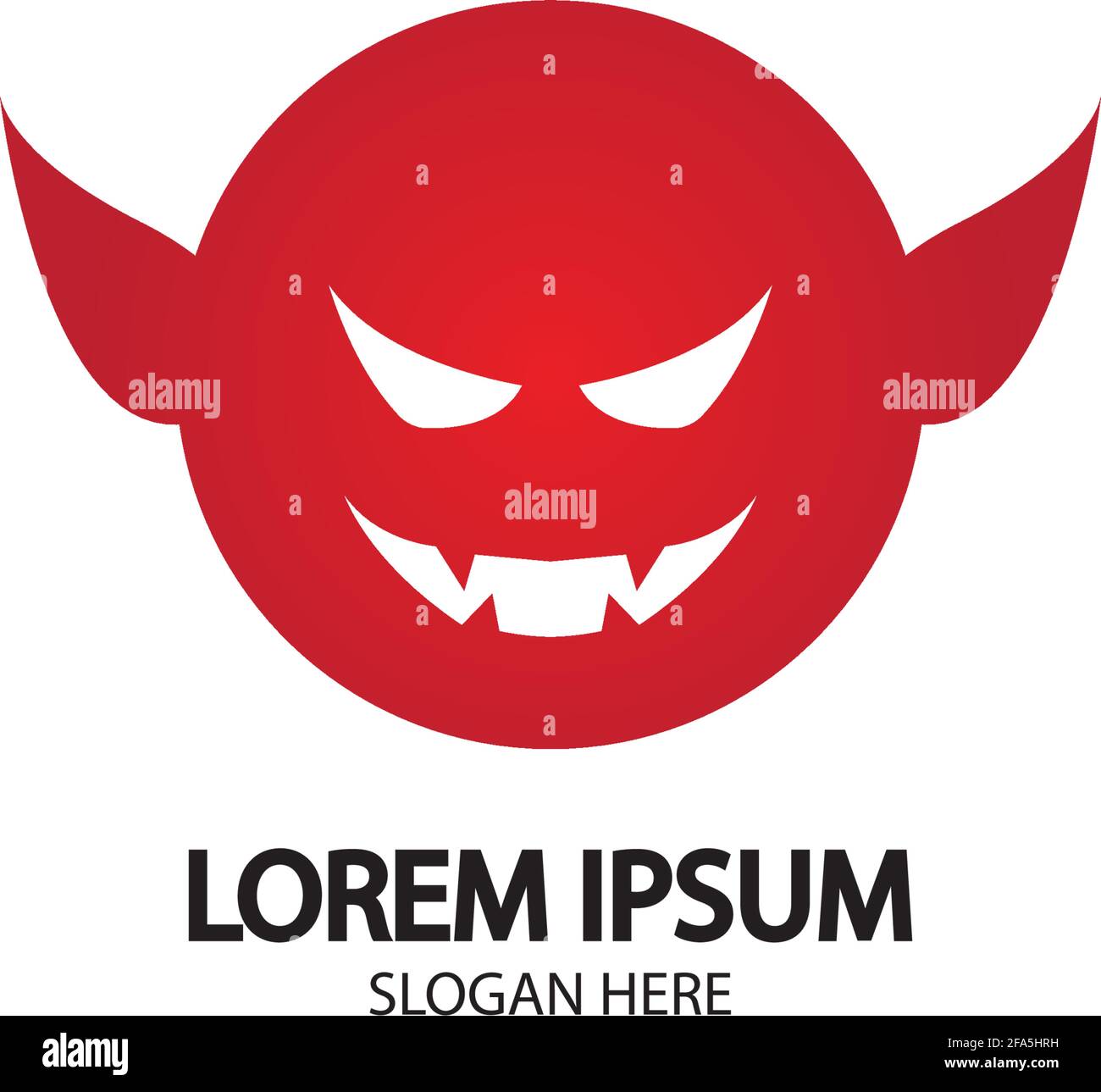 Devil logo vector icon template Stock Vector Image & Art - Alamy