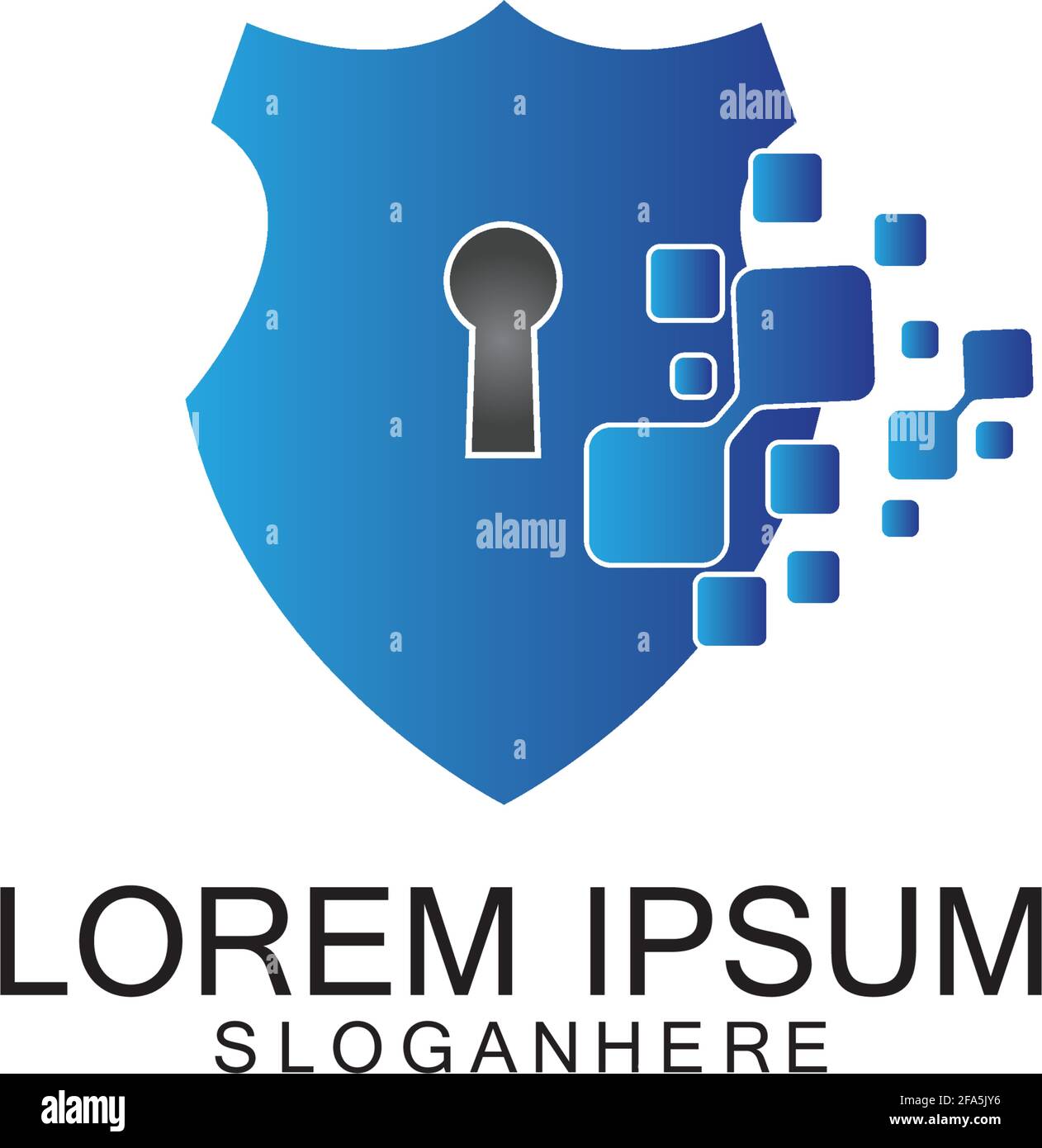 security shield logo vector icon design template Stock Vector Image ...