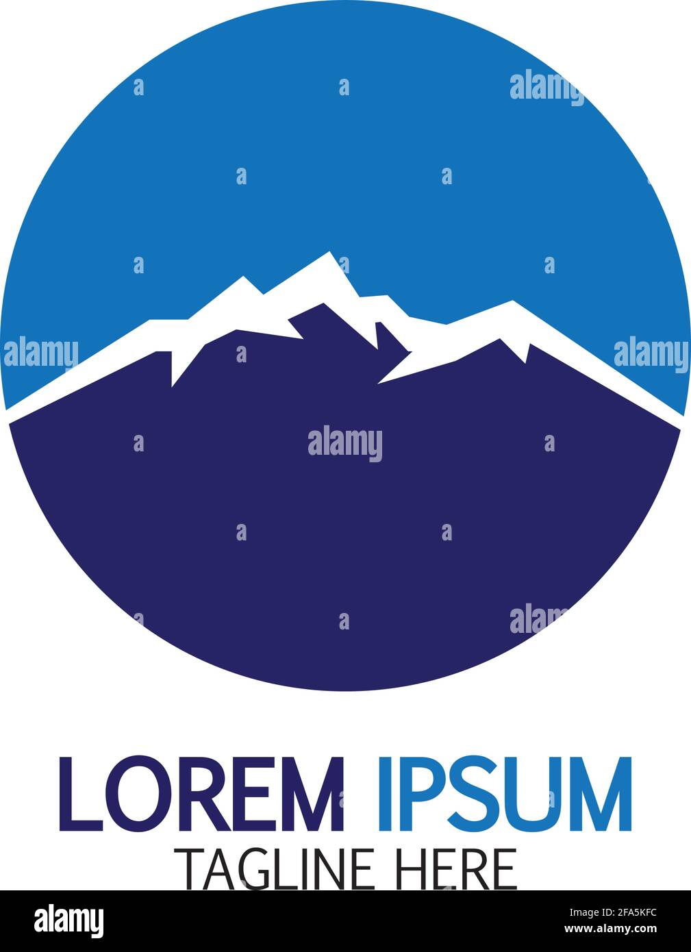 Mountain icon Logo Template Vector illustration design Stock Vector