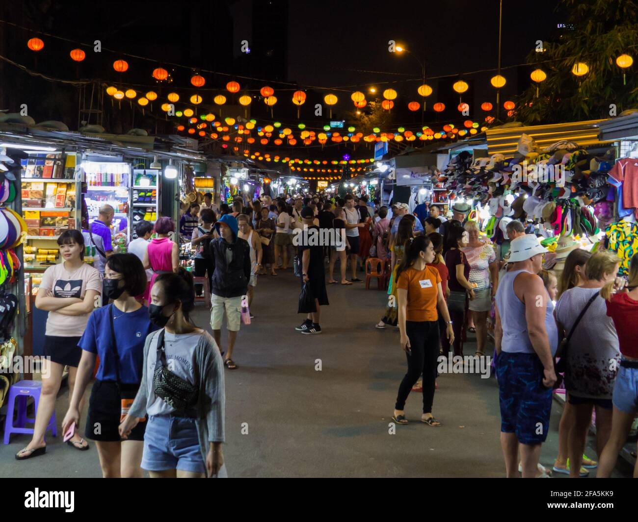 Night Market, Nha Trang, Vietnam Stock Photo