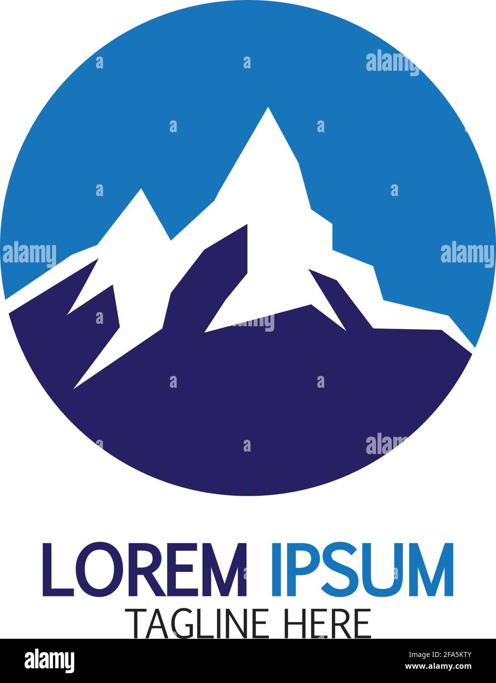 Mountain icon Logo Template Vector illustration design Stock Vector