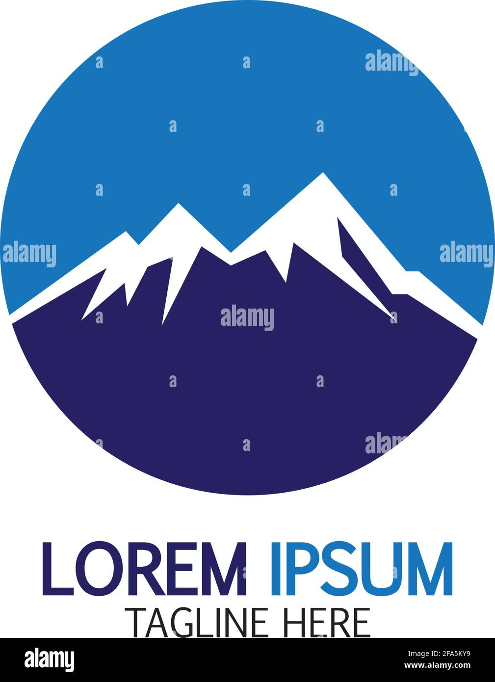 Mountain icon Logo Template Vector illustration design Stock Vector