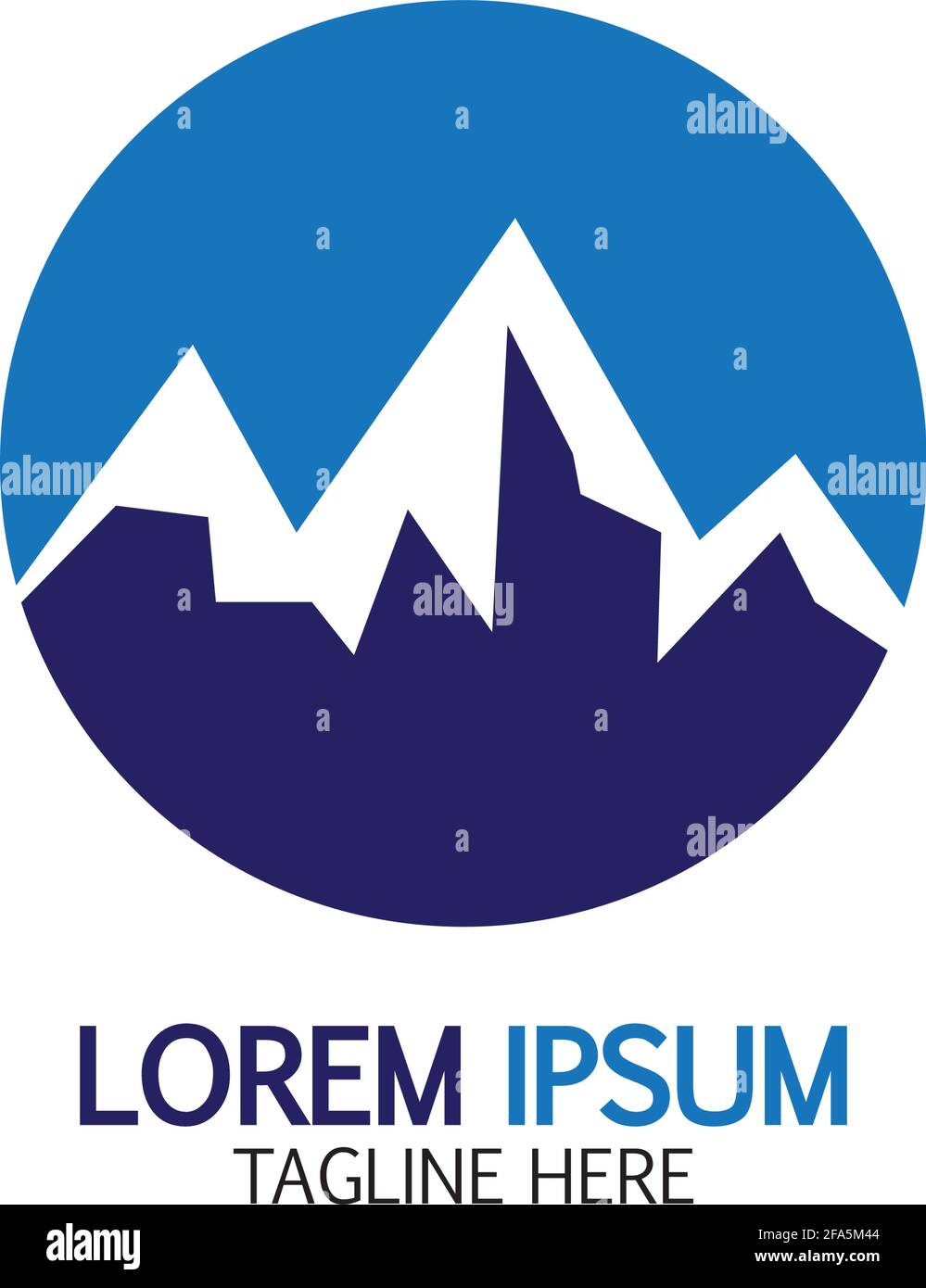 Mountain icon Logo Template Vector illustration design Stock Vector