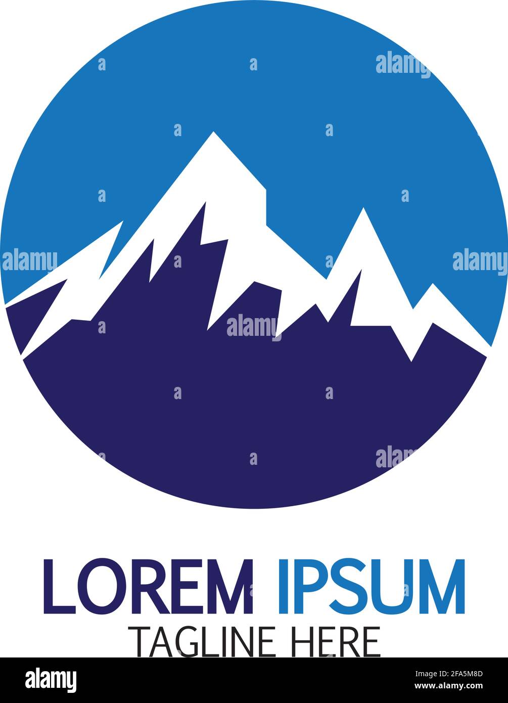 Mountain icon Logo Template Vector illustration design Stock Vector