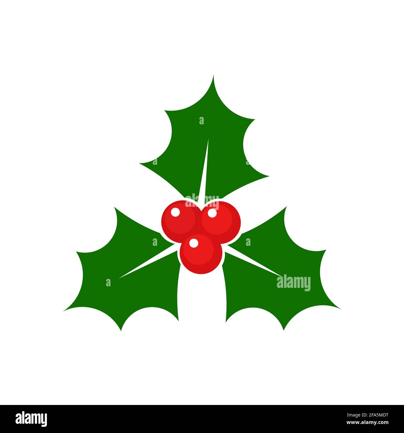 Christmas holly berry icon illustration Stock Vector Image & Art - Alamy