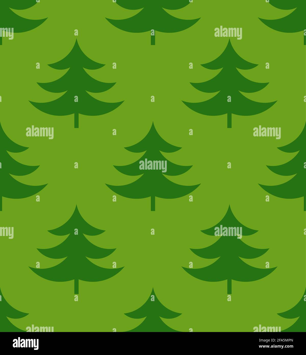Green Christmas trees seamless pattern illustration Stock Vector Image ...
