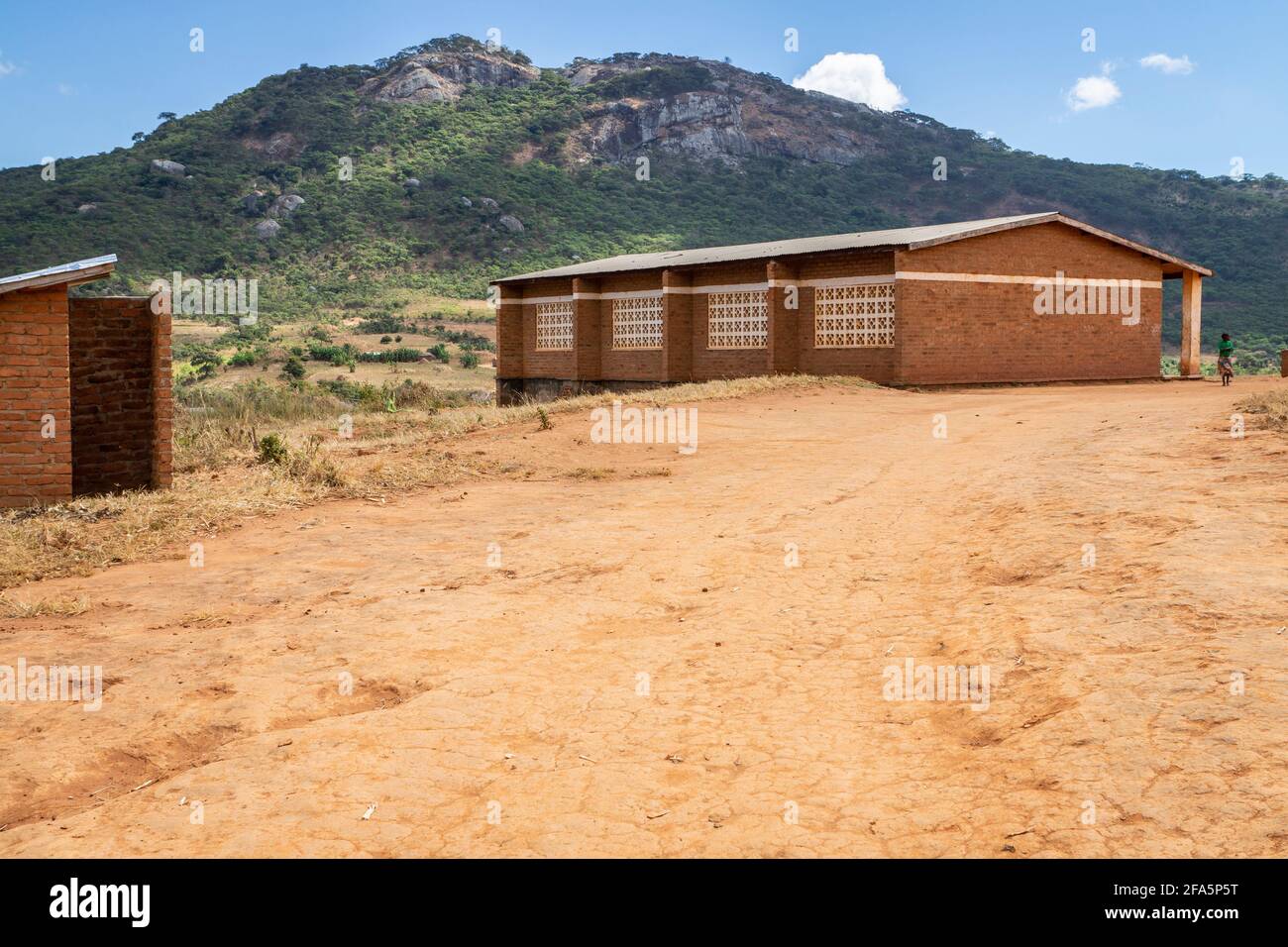 School building near Mzimba in rural Malawi Stock Photo
