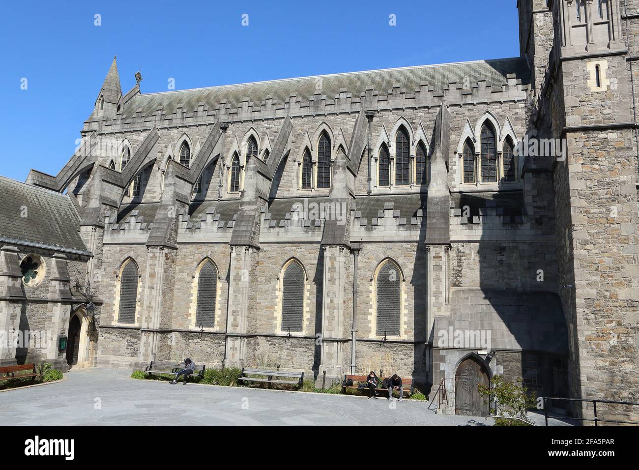 Christchurch cathedral in Christchurch Pl, Wood Quay, Dublin Stock Photo