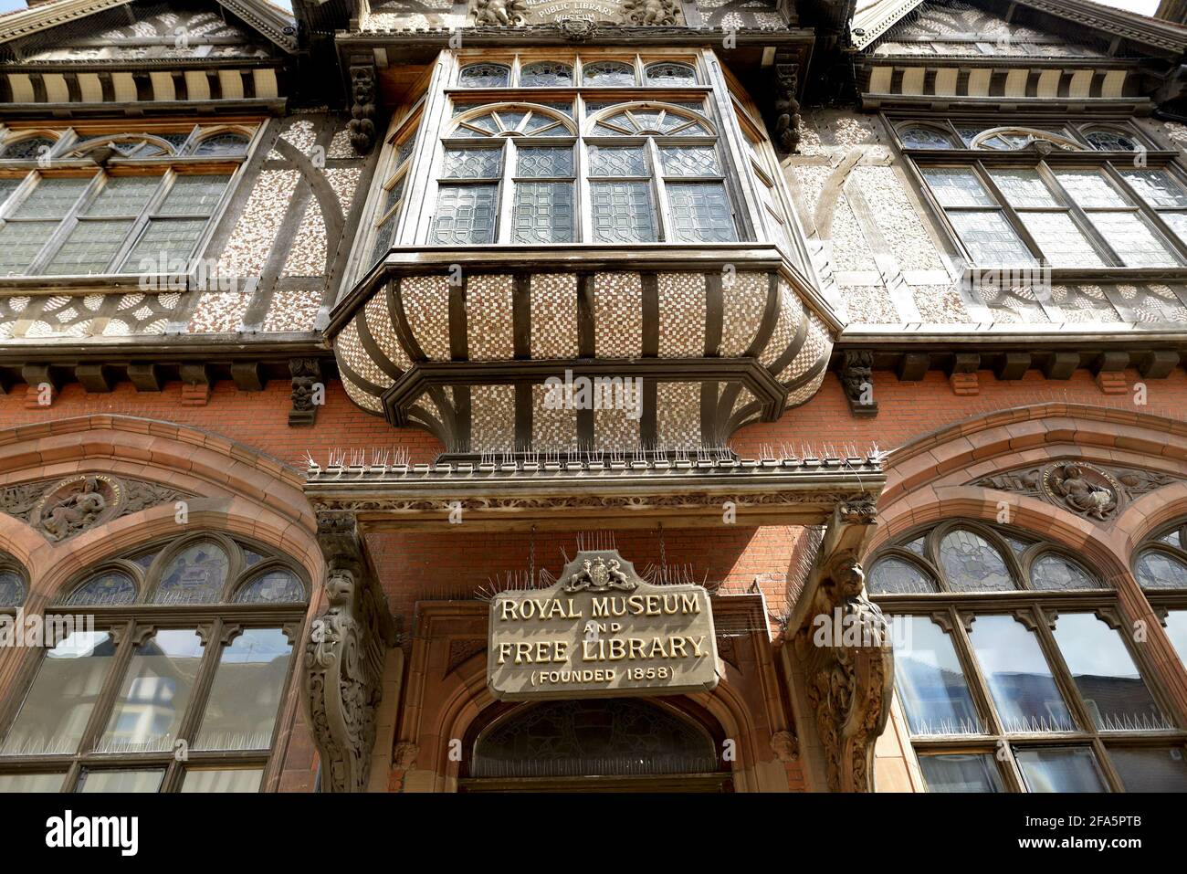 Canterbury, Kent, UK. Beaney House of Art and Knowledge - formerly Royal Museum and Free Library -  at 18 High Street. Stock Photo