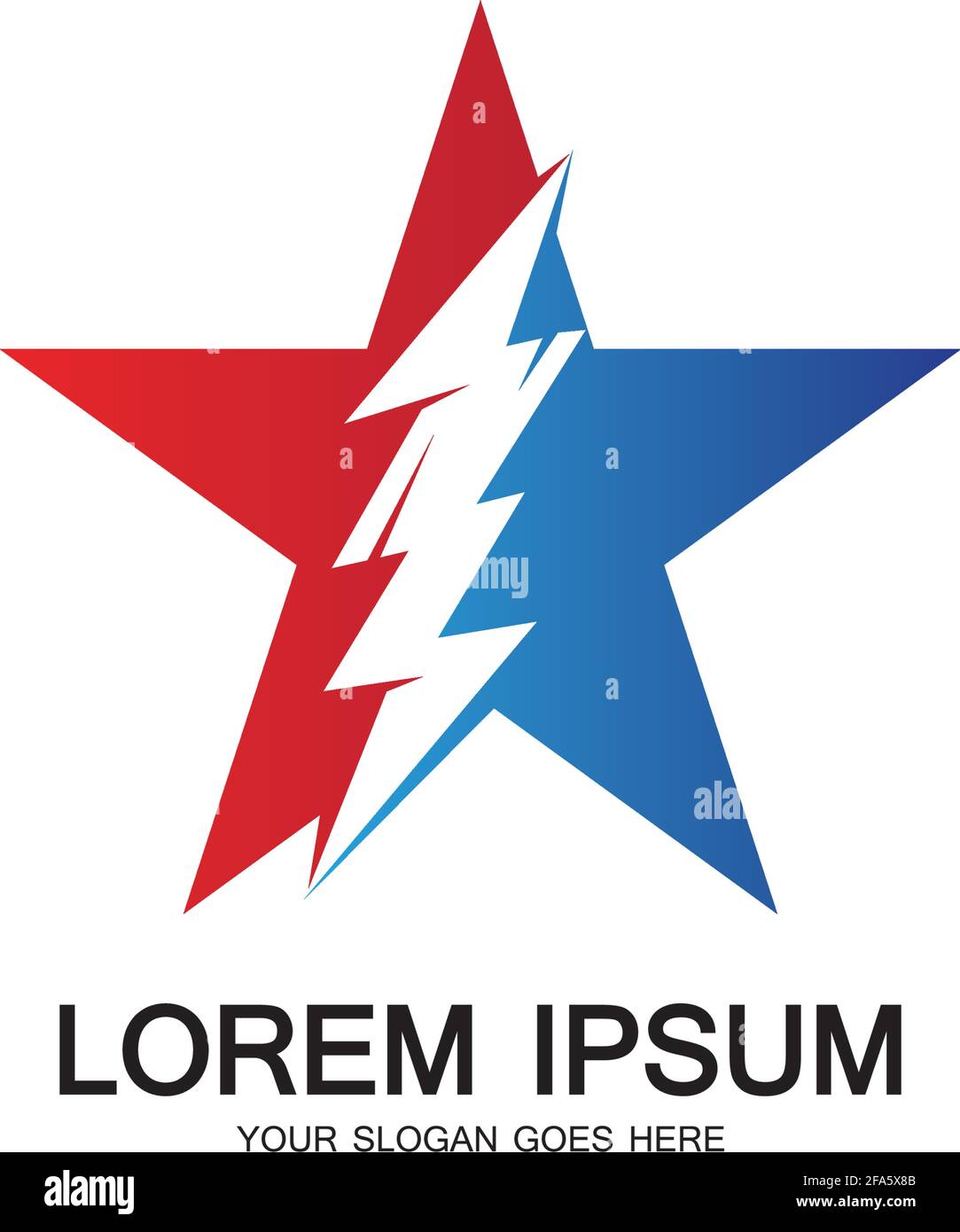 Lightning Star,Energy Star logo vector icon design template Stock ...