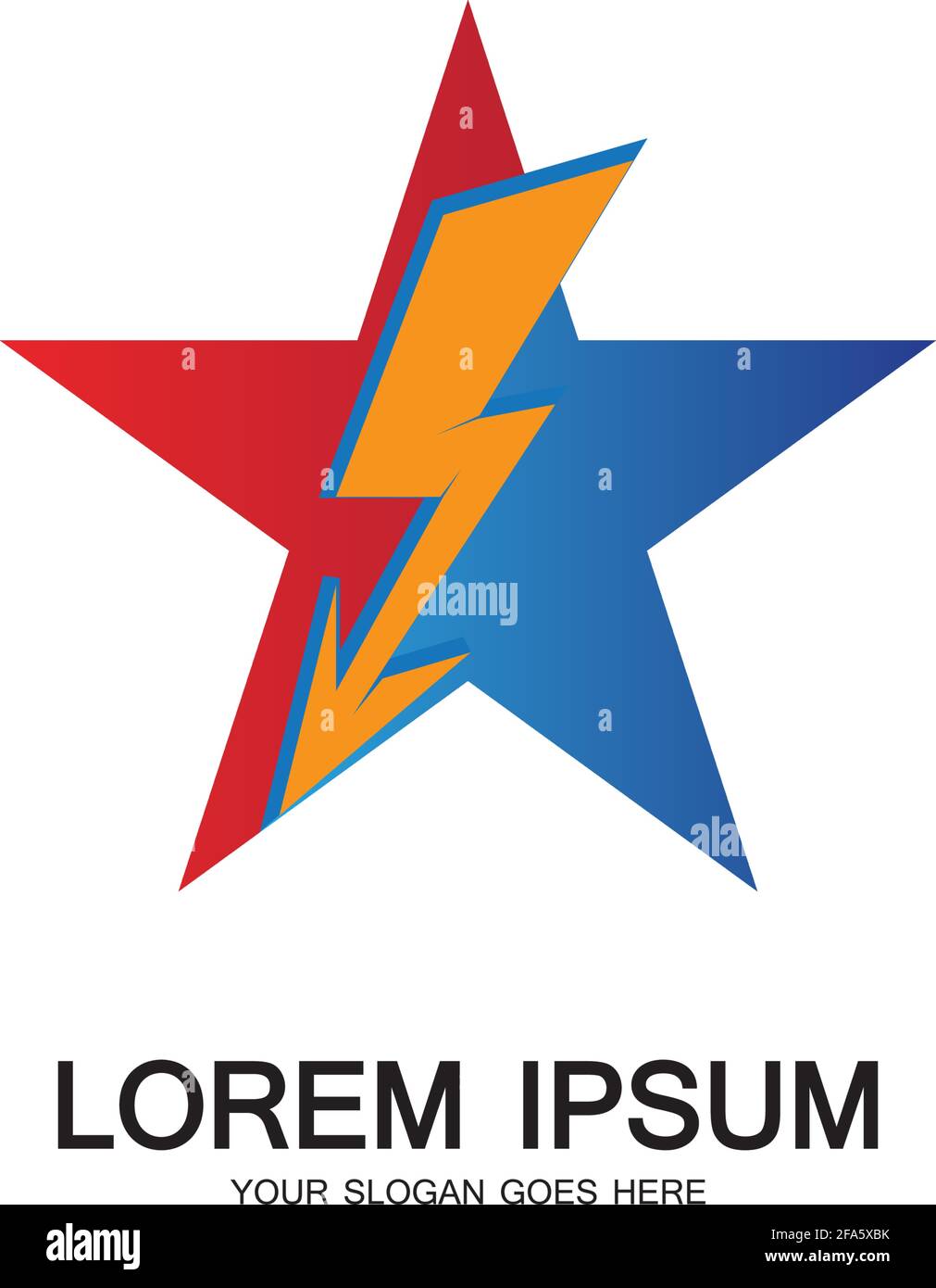Lightning Star,Energy Star logo vector icon design template Stock ...