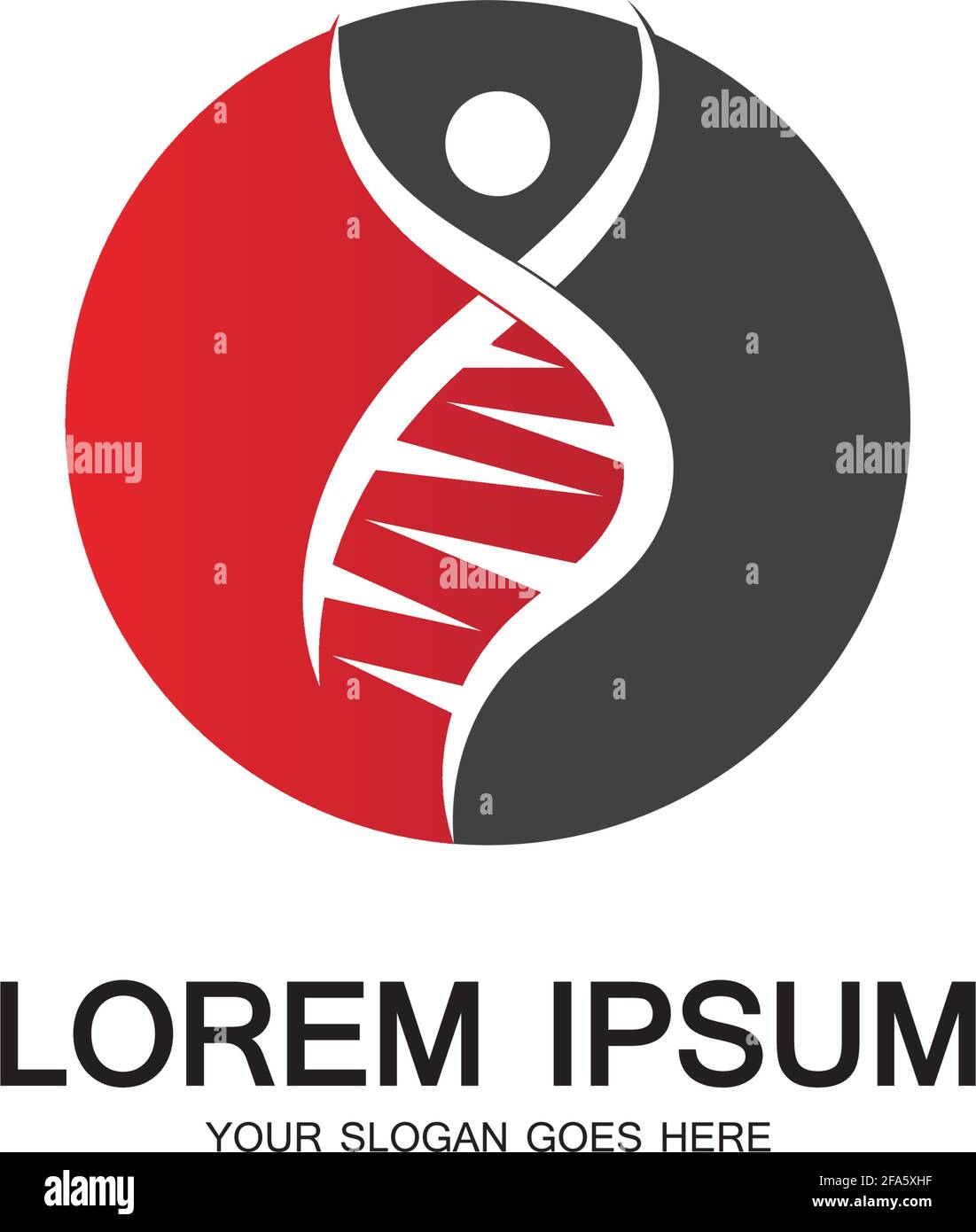Human DNA logo icon design-vector Stock Vector Image & Art - Alamy
