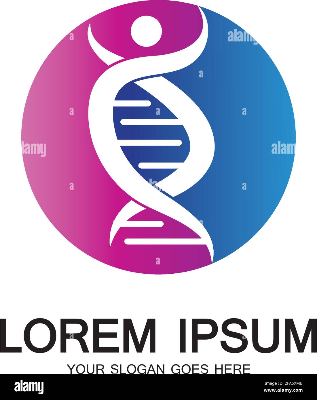Human DNA logo icon design-vector Stock Vector Image & Art - Alamy