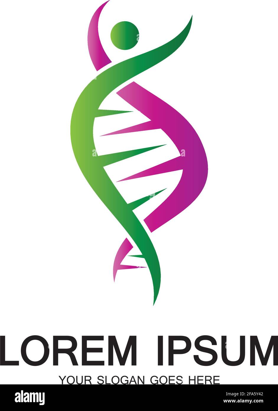 Human DNA logo icon design-vector Stock Vector Image & Art - Alamy