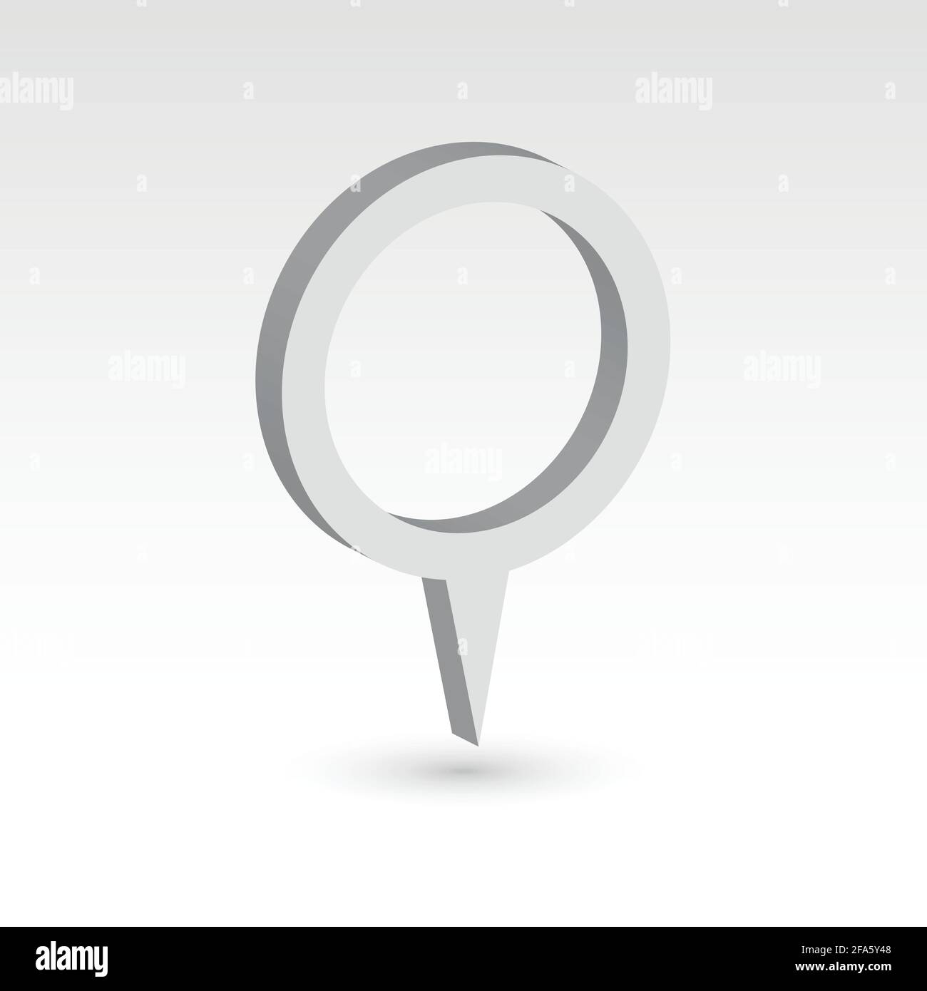 Map pointer - 3D vector object Stock Vector
