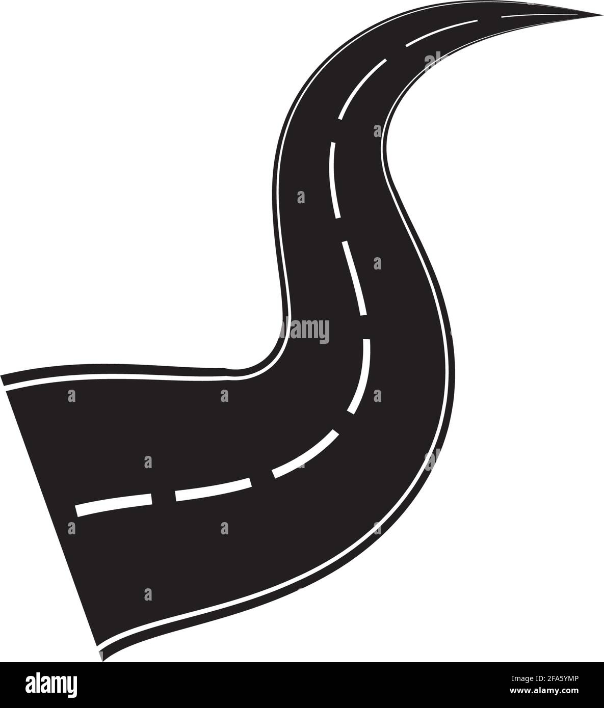 Road icon isolated on white background Stock Vector Image & Art - Alamy