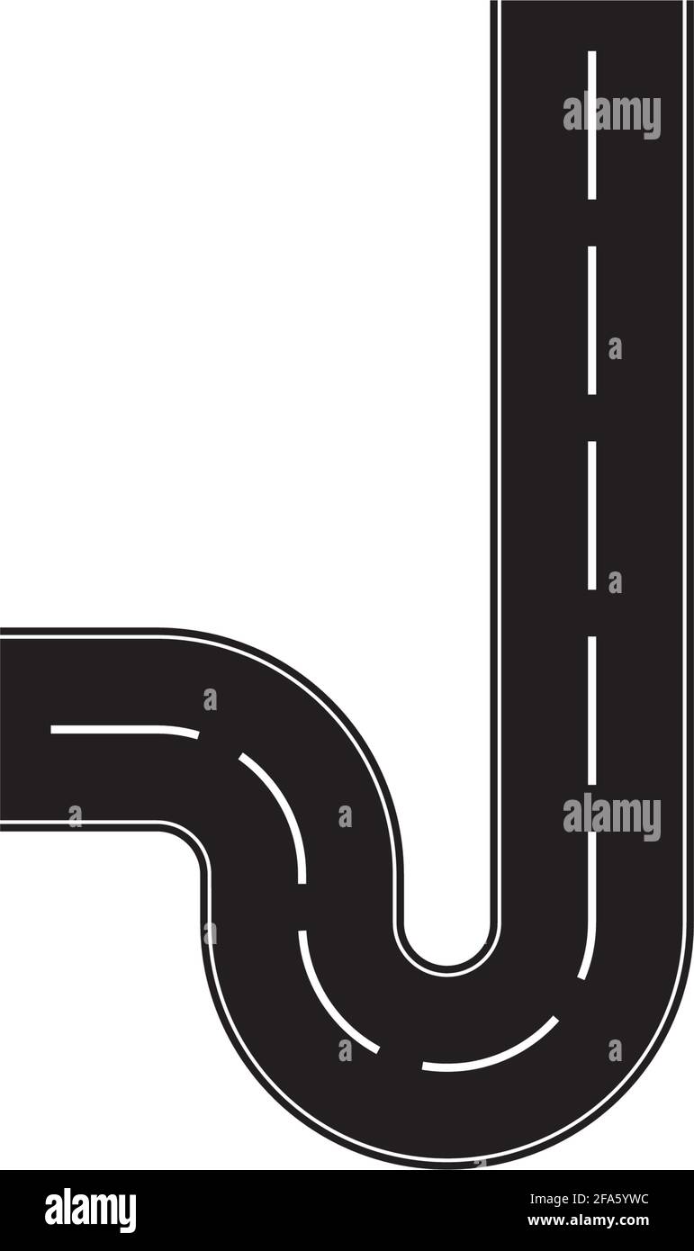 Road icon isolated on white background Stock Vector Image & Art - Alamy