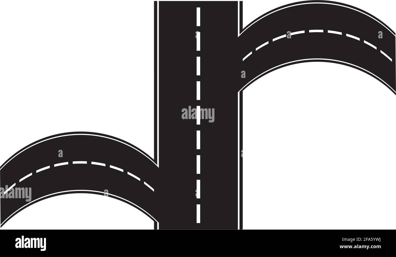 Road icon isolated on white background Stock Vector Image & Art - Alamy