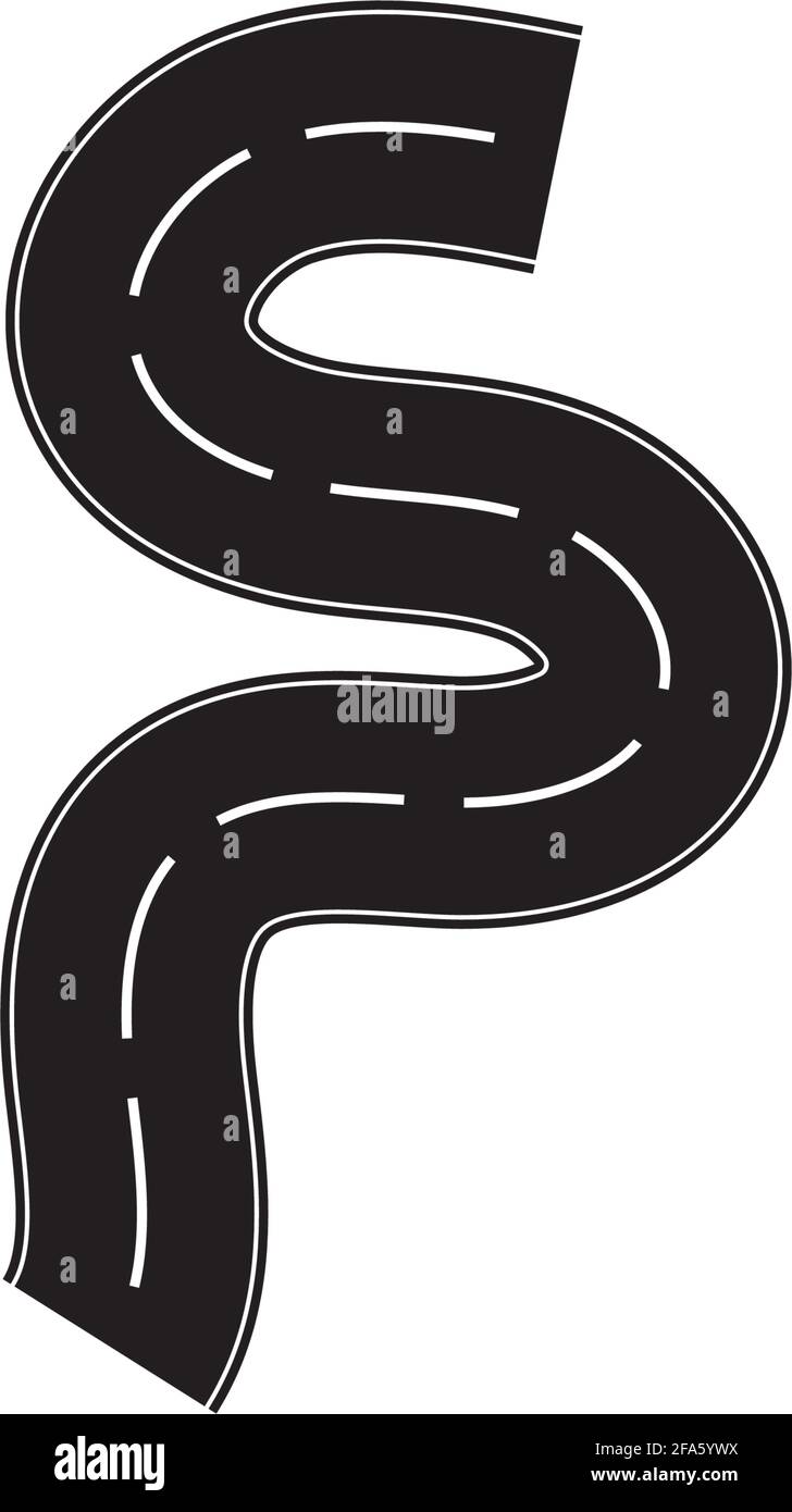 Road icon isolated on white background Stock Vector Image & Art - Alamy