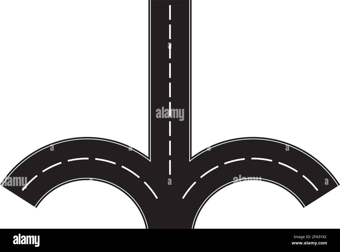 Road icon isolated on white background Stock Vector Image & Art - Alamy