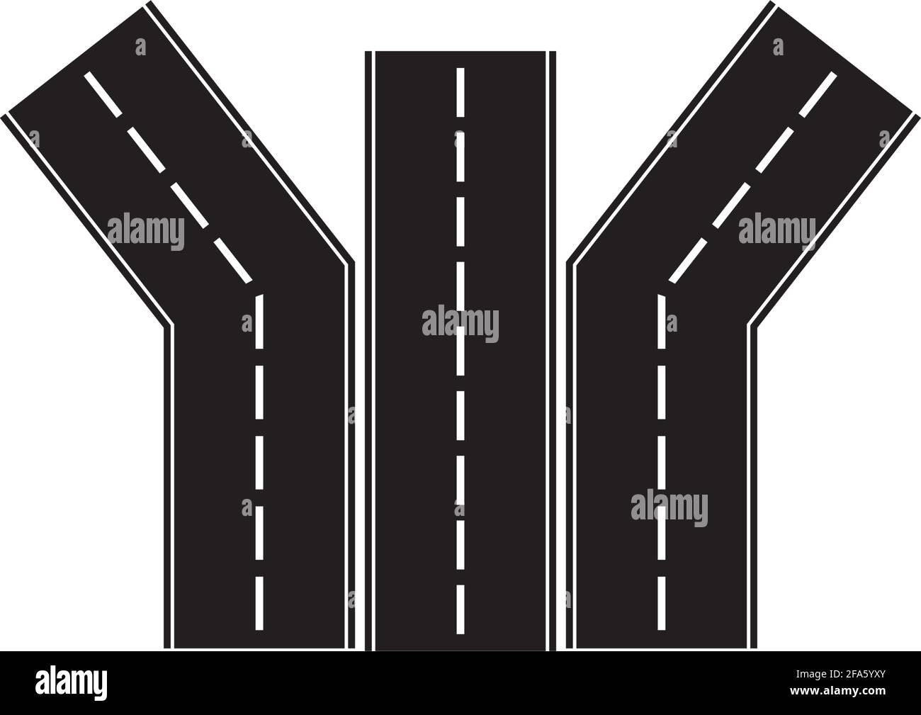 Road icon isolated on white background Stock Vector Image & Art - Alamy