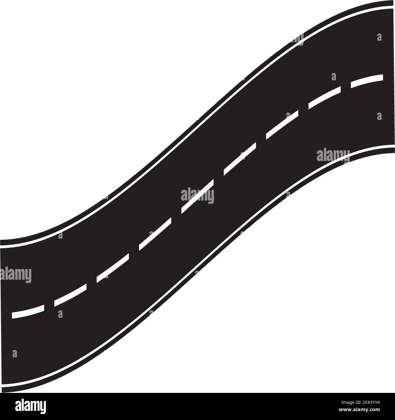 Road icon isolated on white background Stock Vector Image & Art - Alamy
