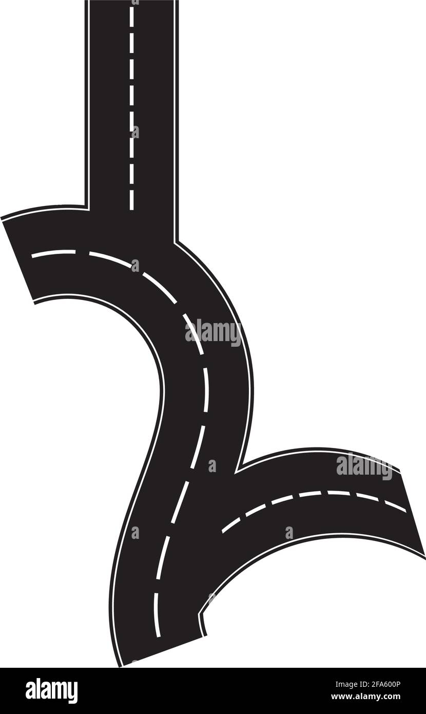 Road icon isolated on white background Stock Vector Image & Art - Alamy