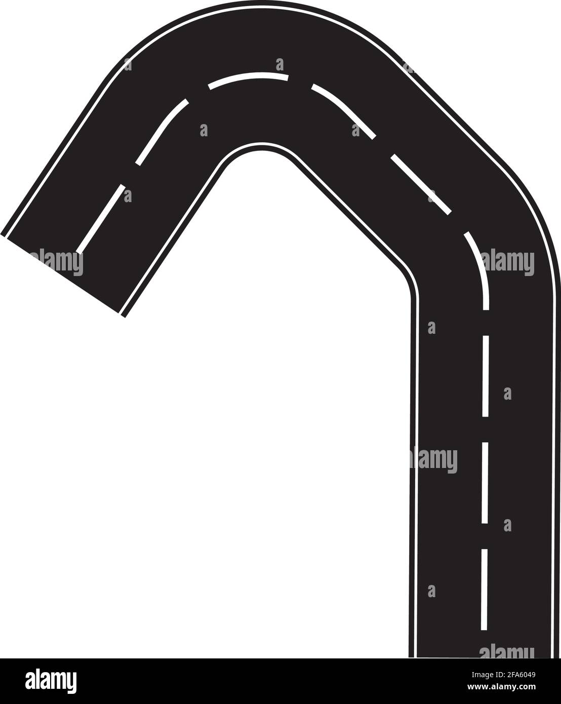 Road icon isolated on white background Stock Vector Image & Art - Alamy