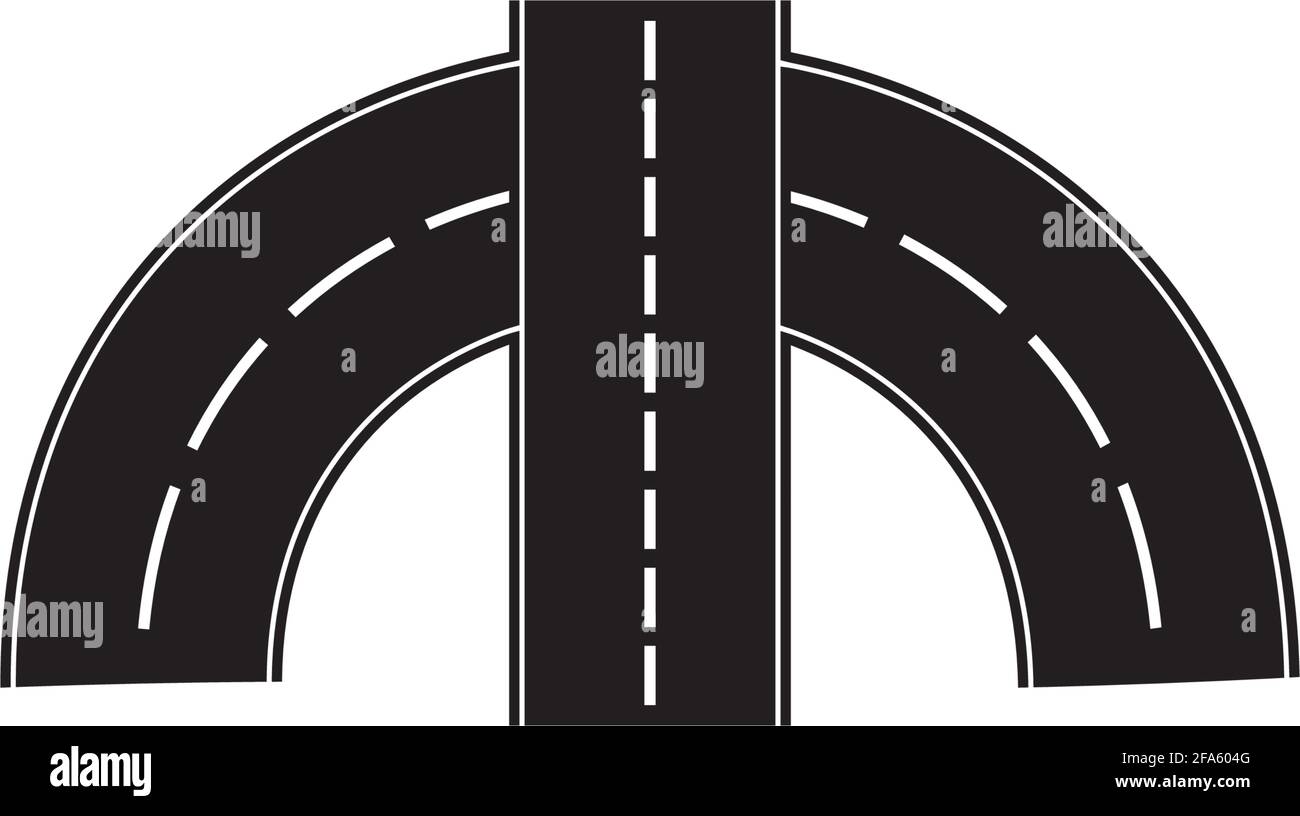 Road icon isolated on white background Stock Vector Image & Art - Alamy