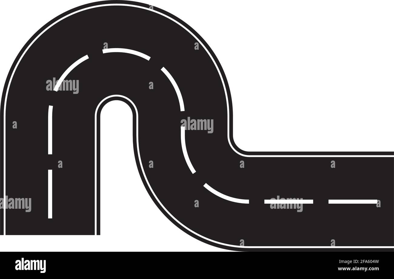 Road icon isolated on white background Stock Vector Image & Art - Alamy