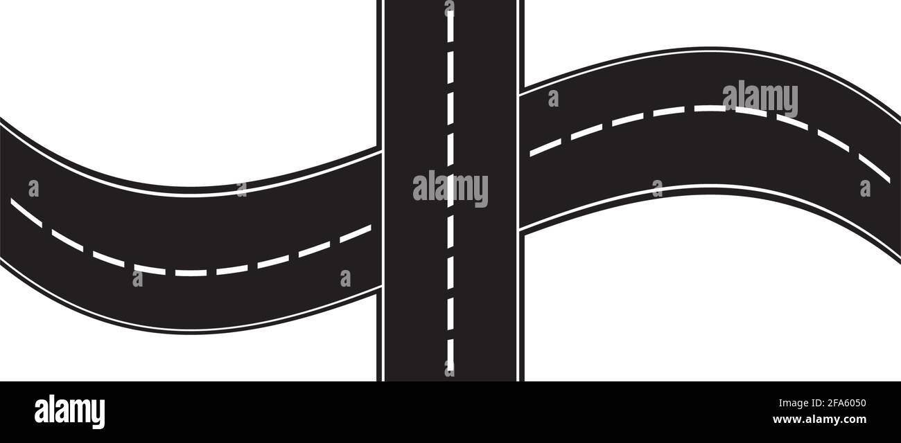 Road icon isolated on white background Stock Vector Image & Art - Alamy