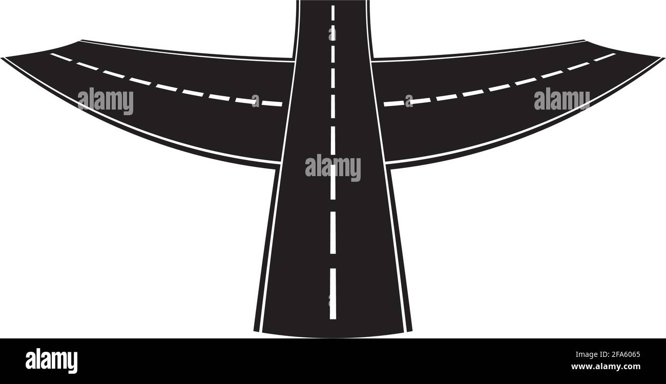 Road icon isolated on white background Stock Vector Image & Art - Alamy