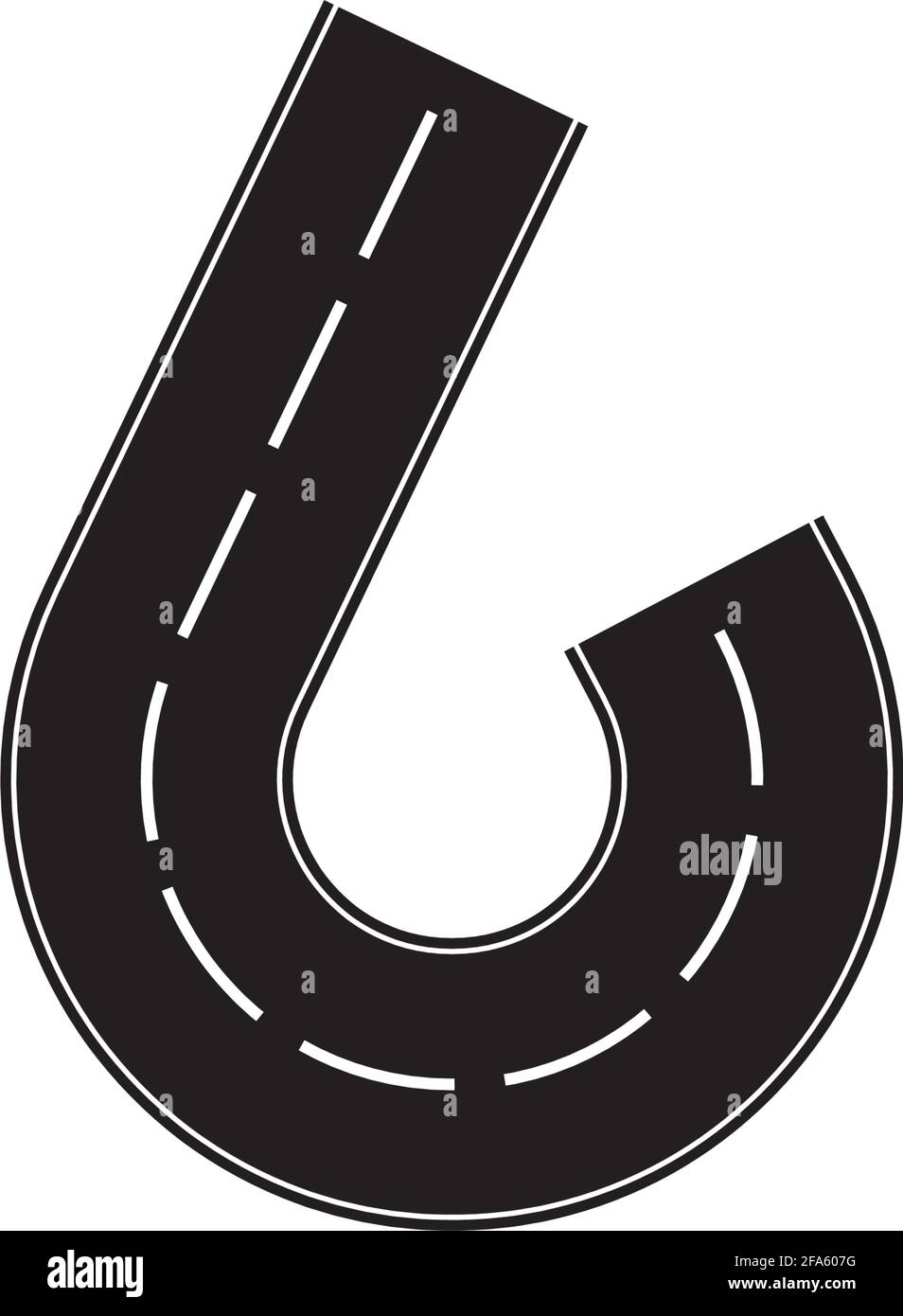 Road icon isolated on white background Stock Vector Image & Art - Alamy