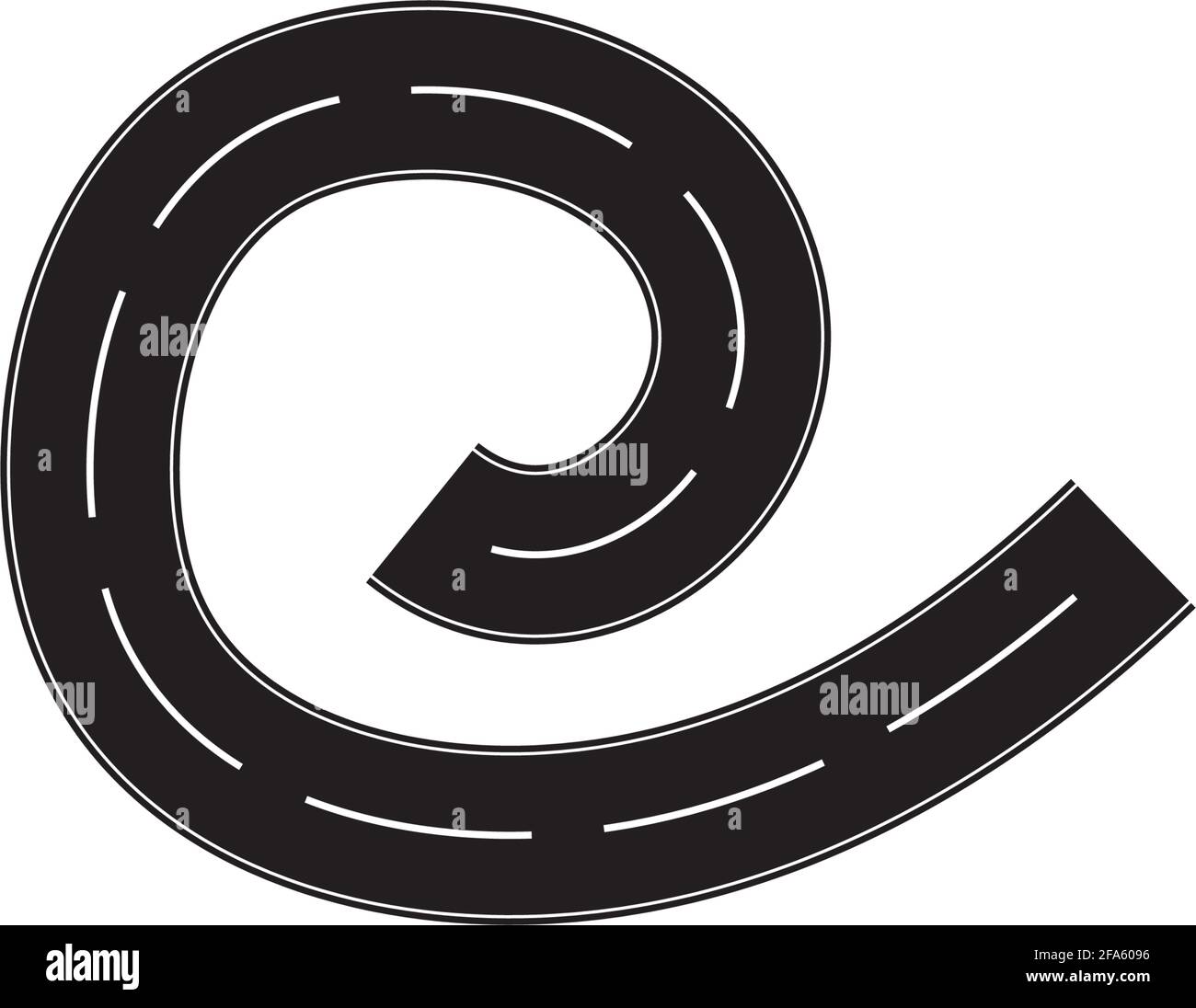 Road icon isolated on white background Stock Vector Image & Art - Alamy