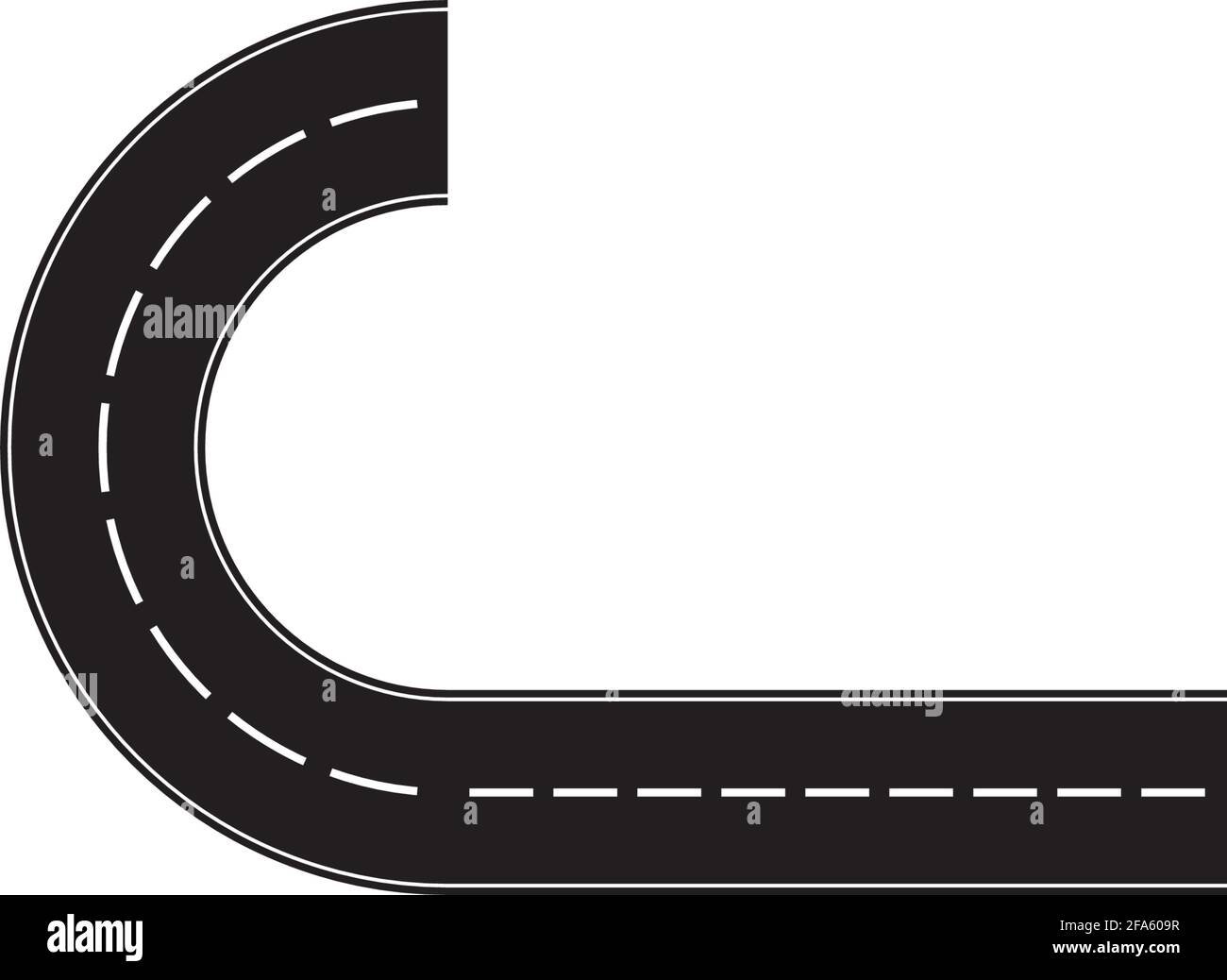 Winding road car motion Black and White Stock Photos & Images - Alamy