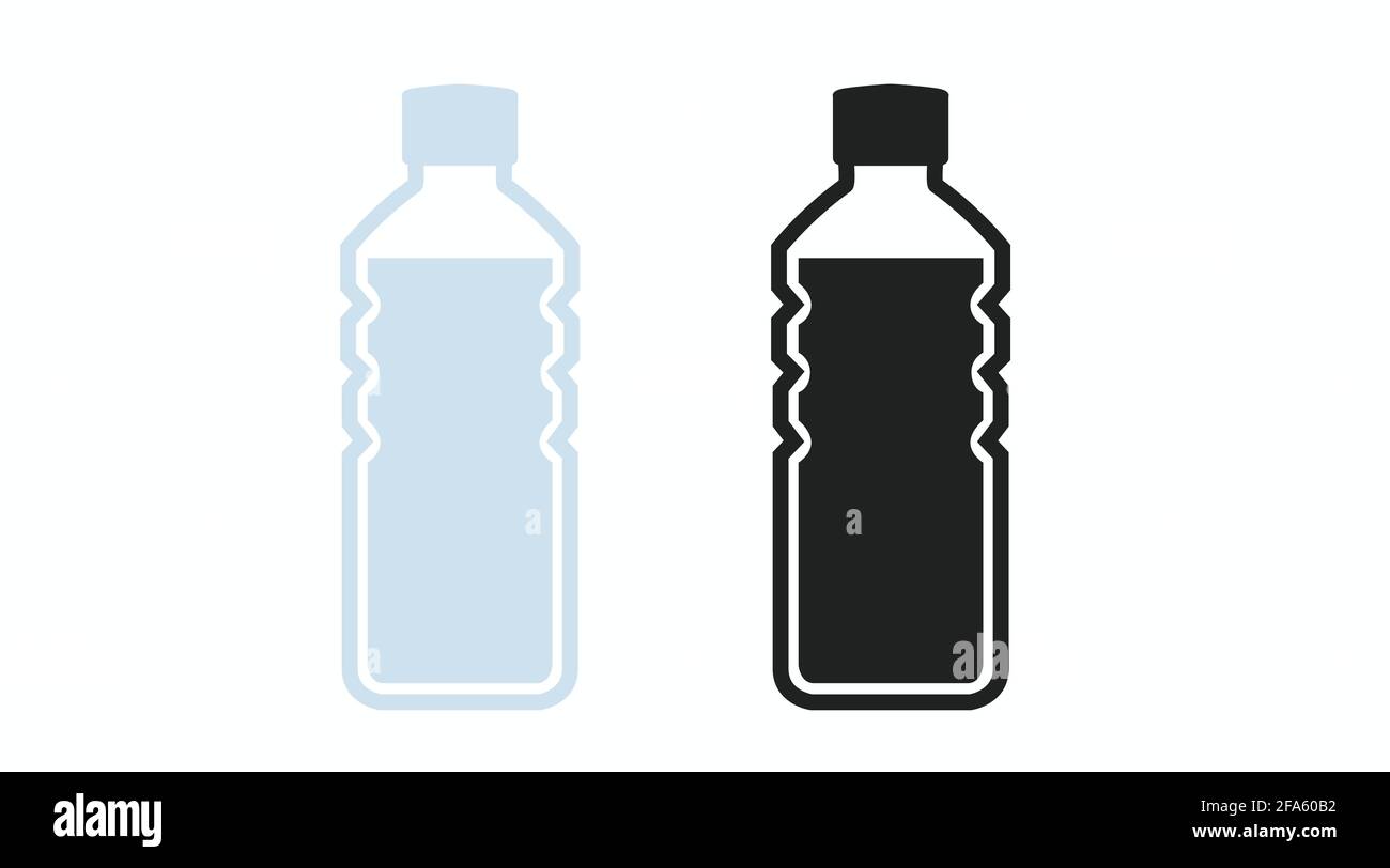 Water Bottle Icon Set. Vector isolated illustration of a plastic bottle  Stock Vector Image & Art - Alamy