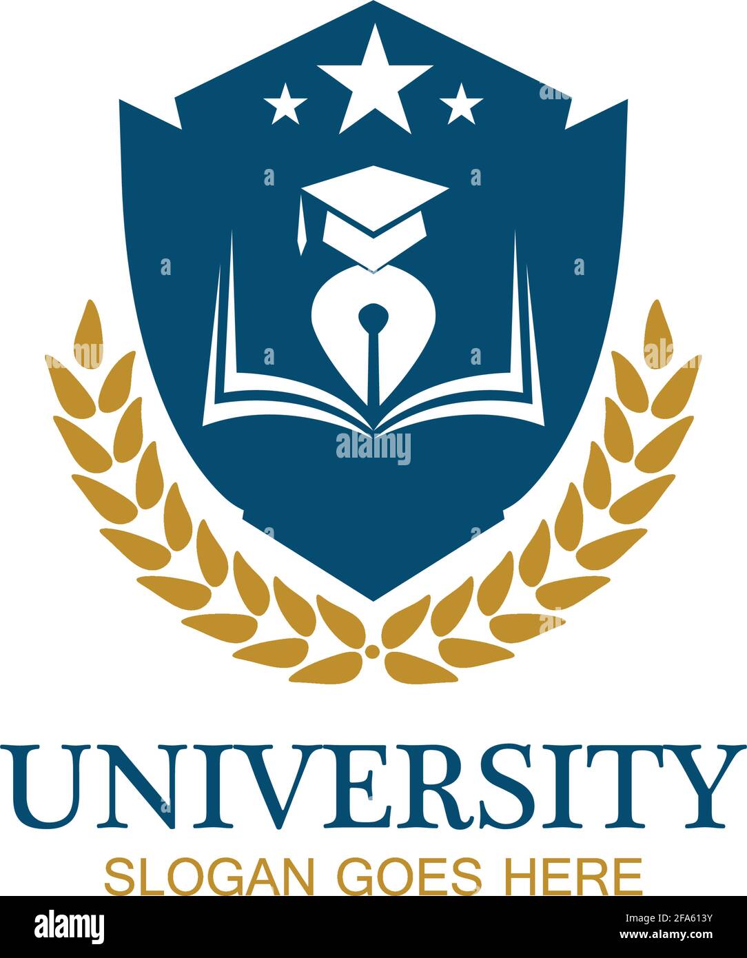University, Academy, School and Course logo design template Stock ...