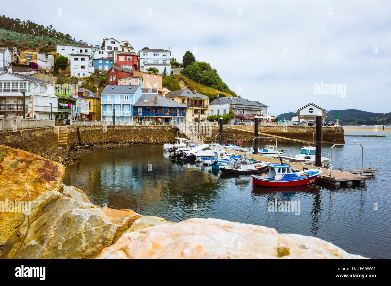 O Barqueiro A Coruna Province Galicia Spain Fishing Port Of O 